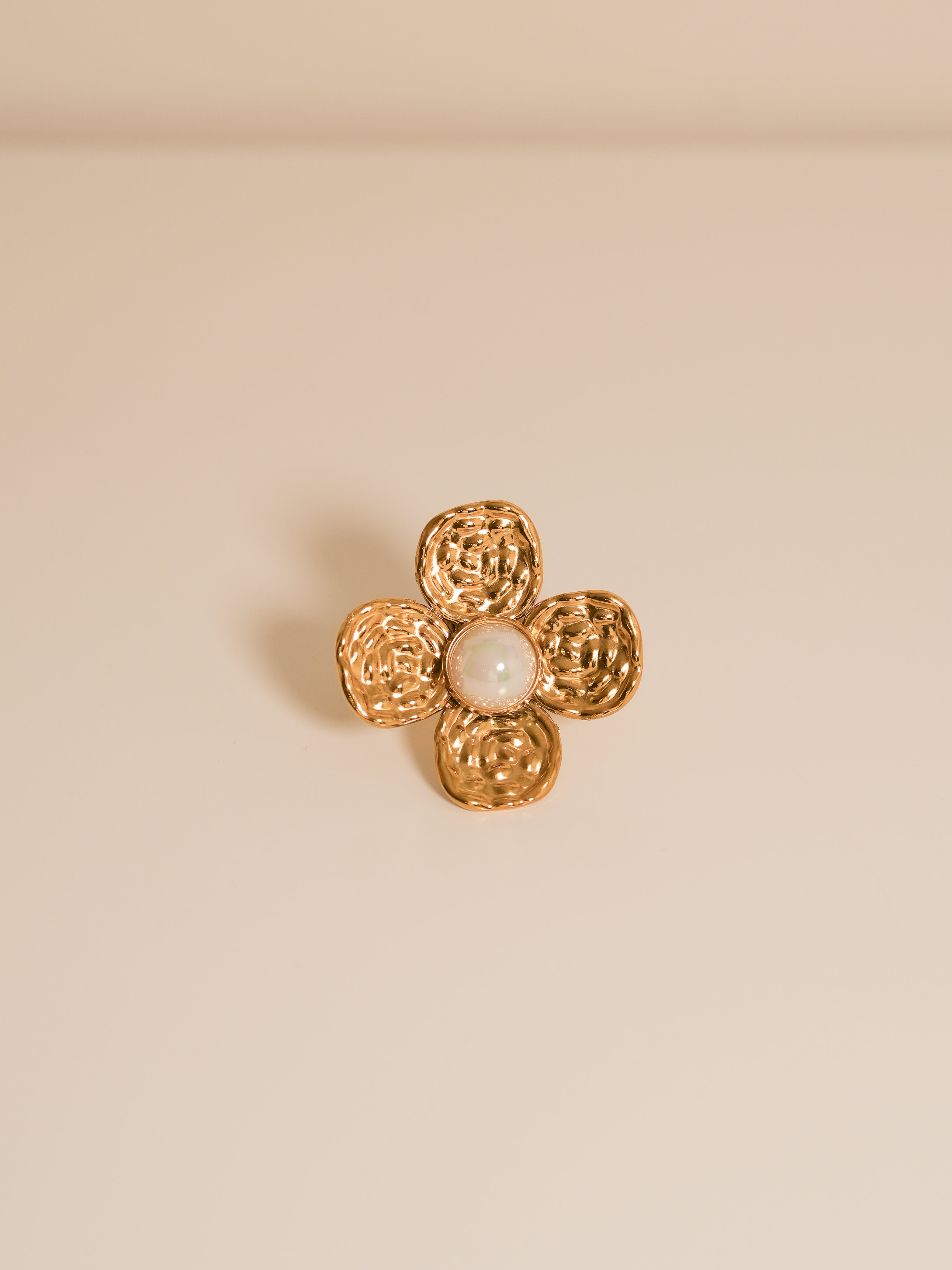 Anillo Flor Perla