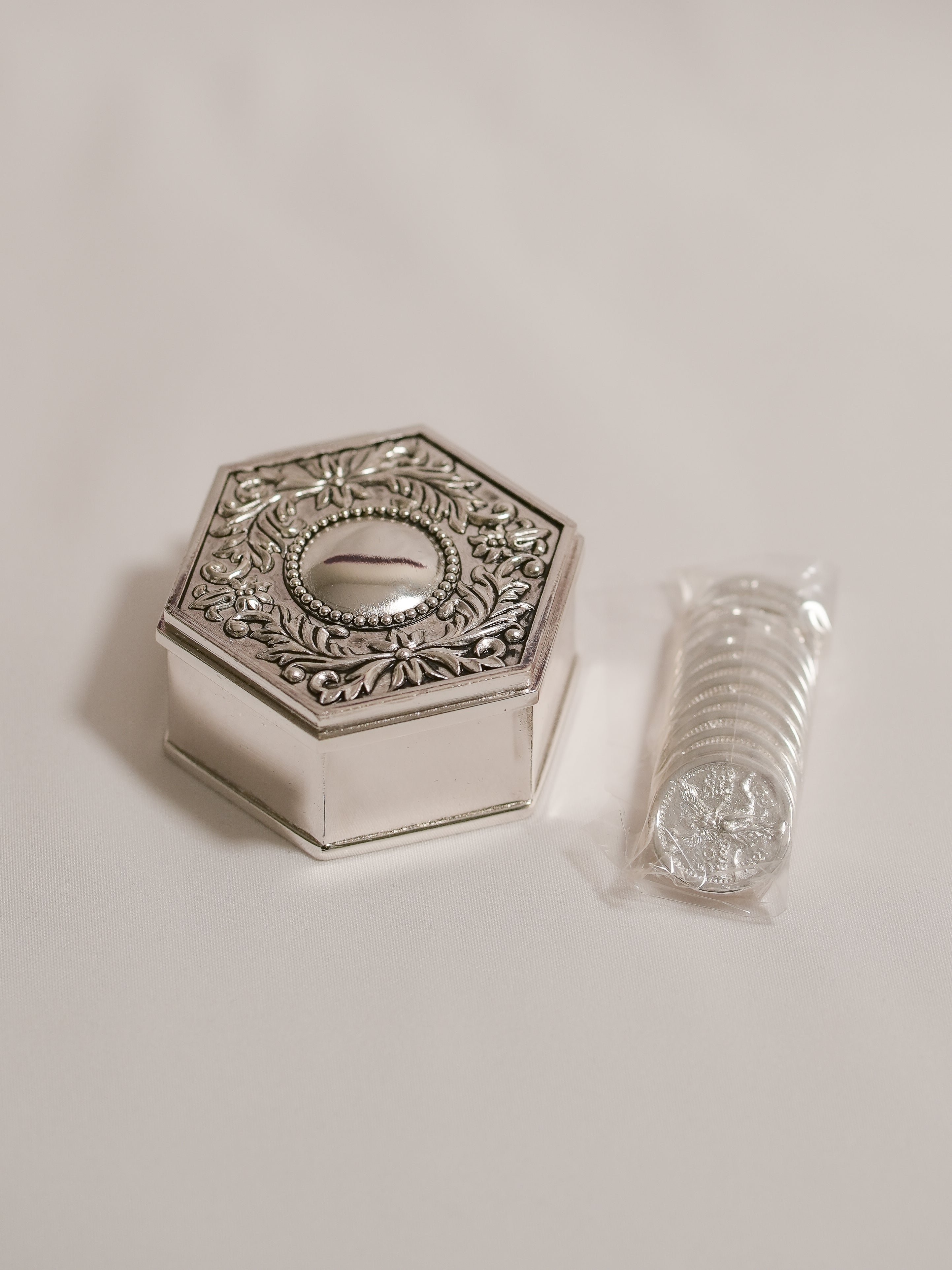 Set de Arras Floral Hexágono