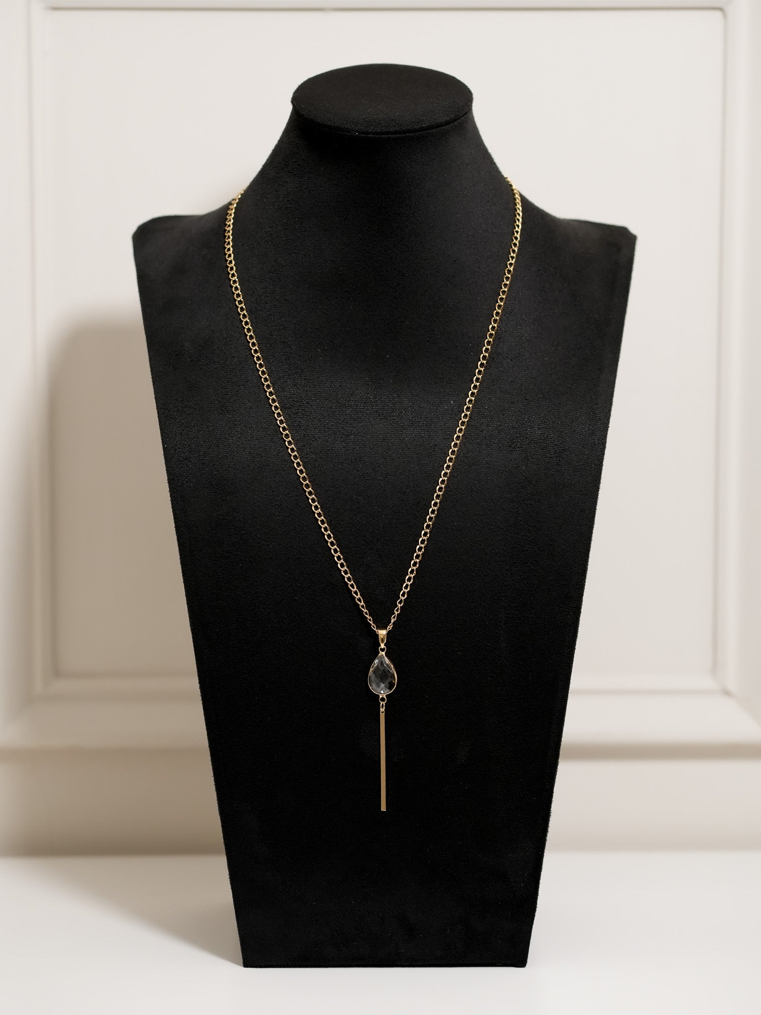 Collar Largo Gota Barra
