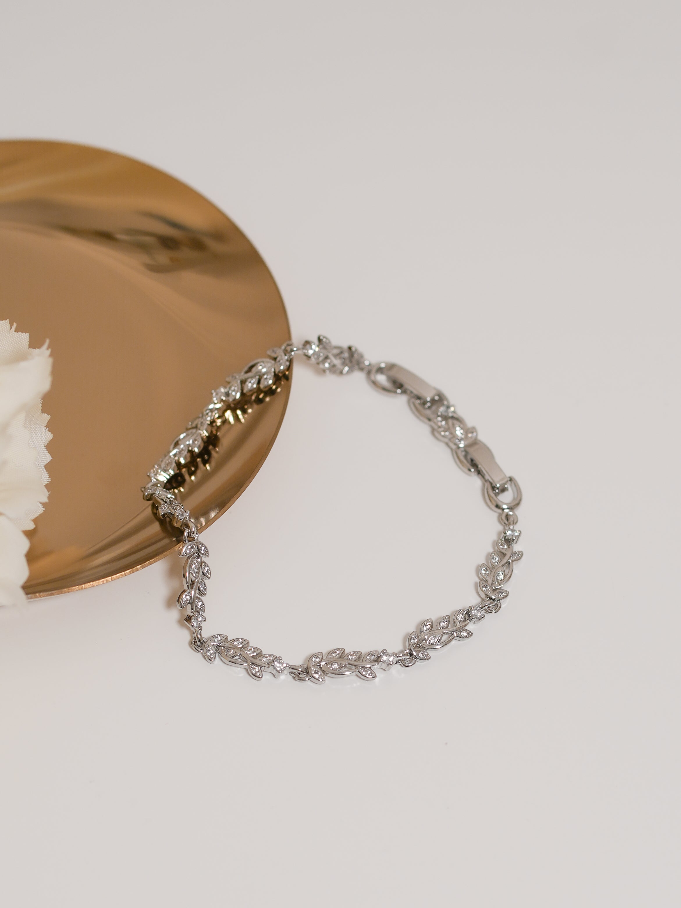 Pulsera Hojitas Curvas
