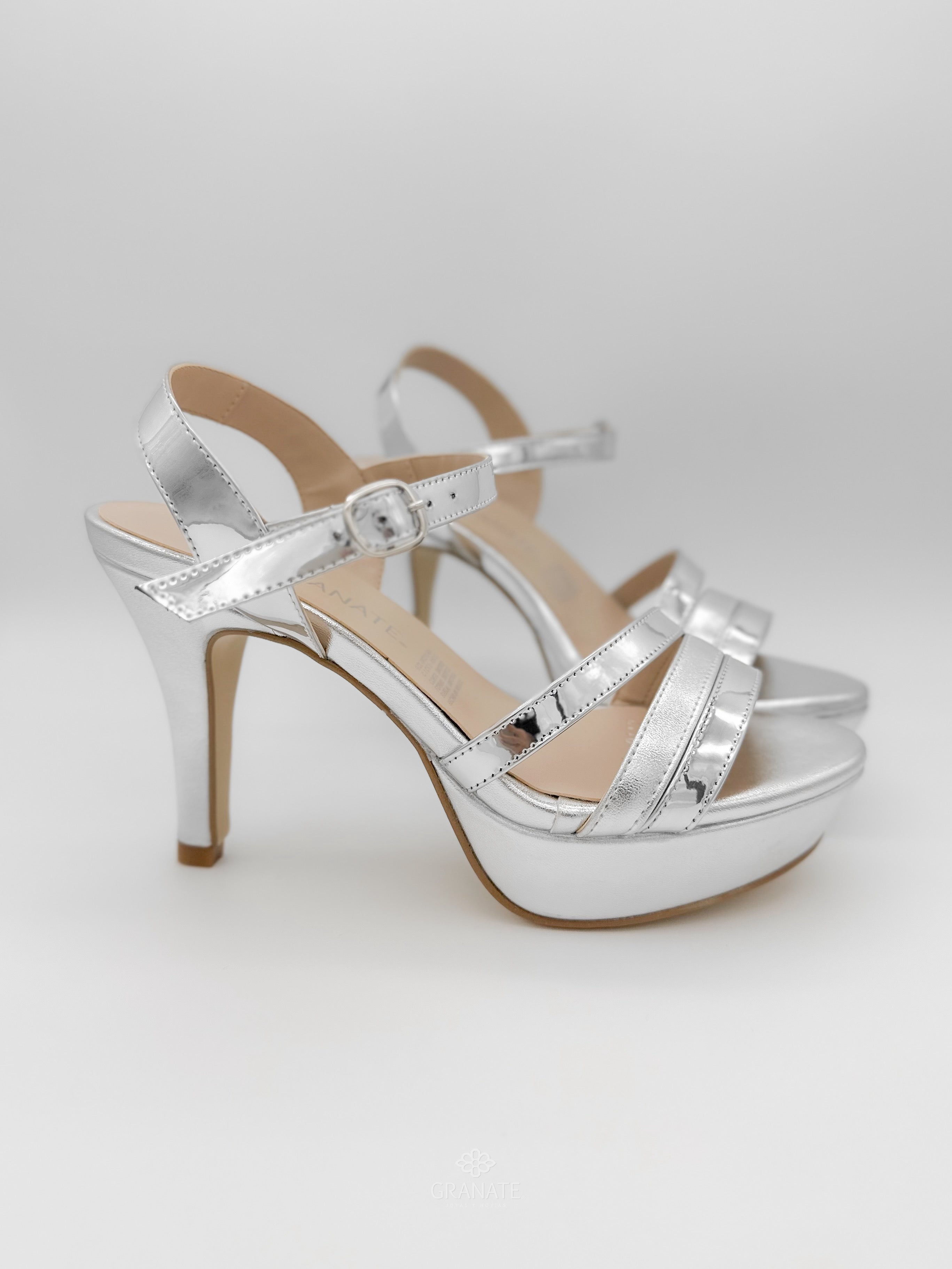 Sandalias Diana Plateado