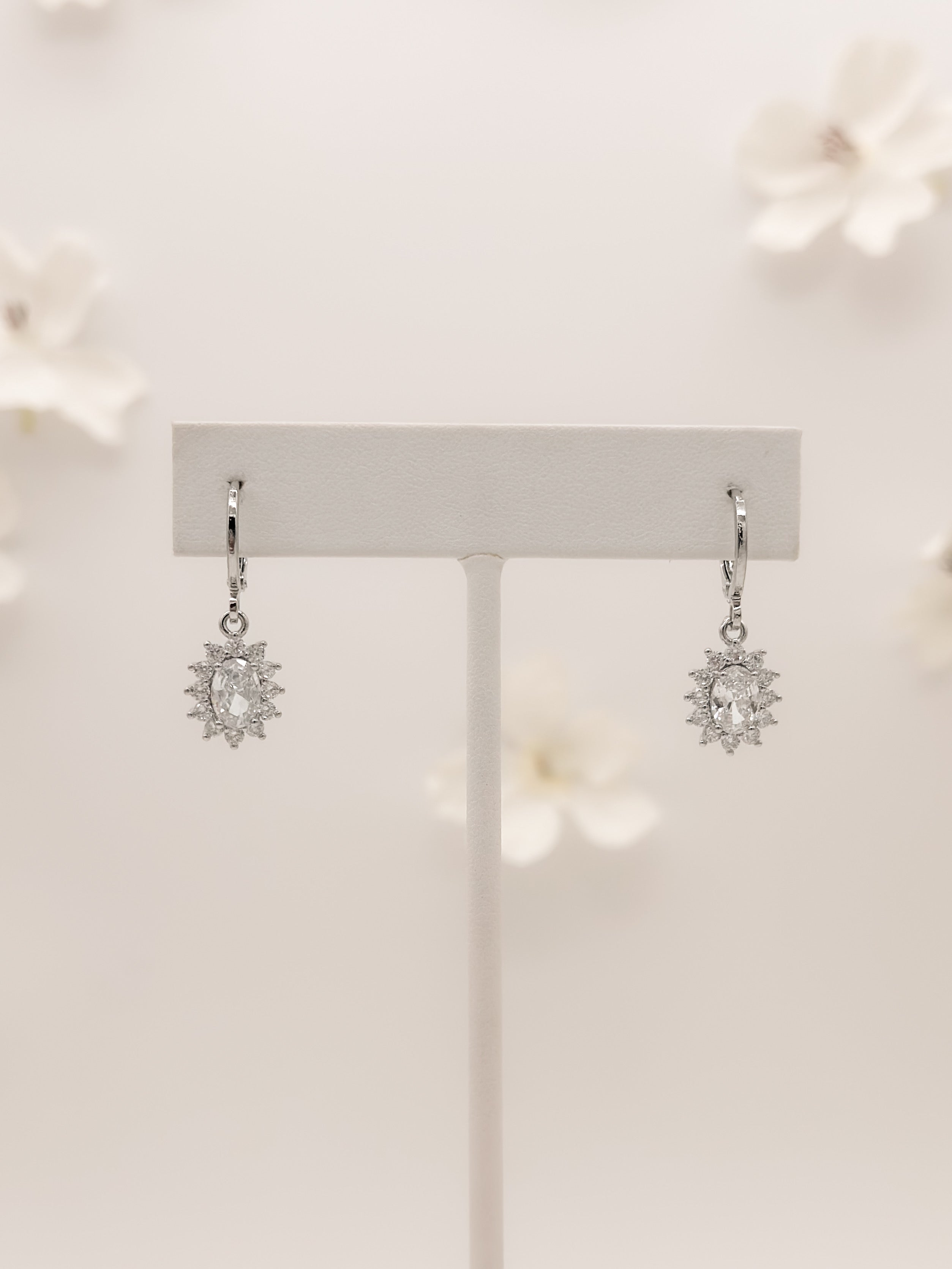 Aretes Ovalo Halo