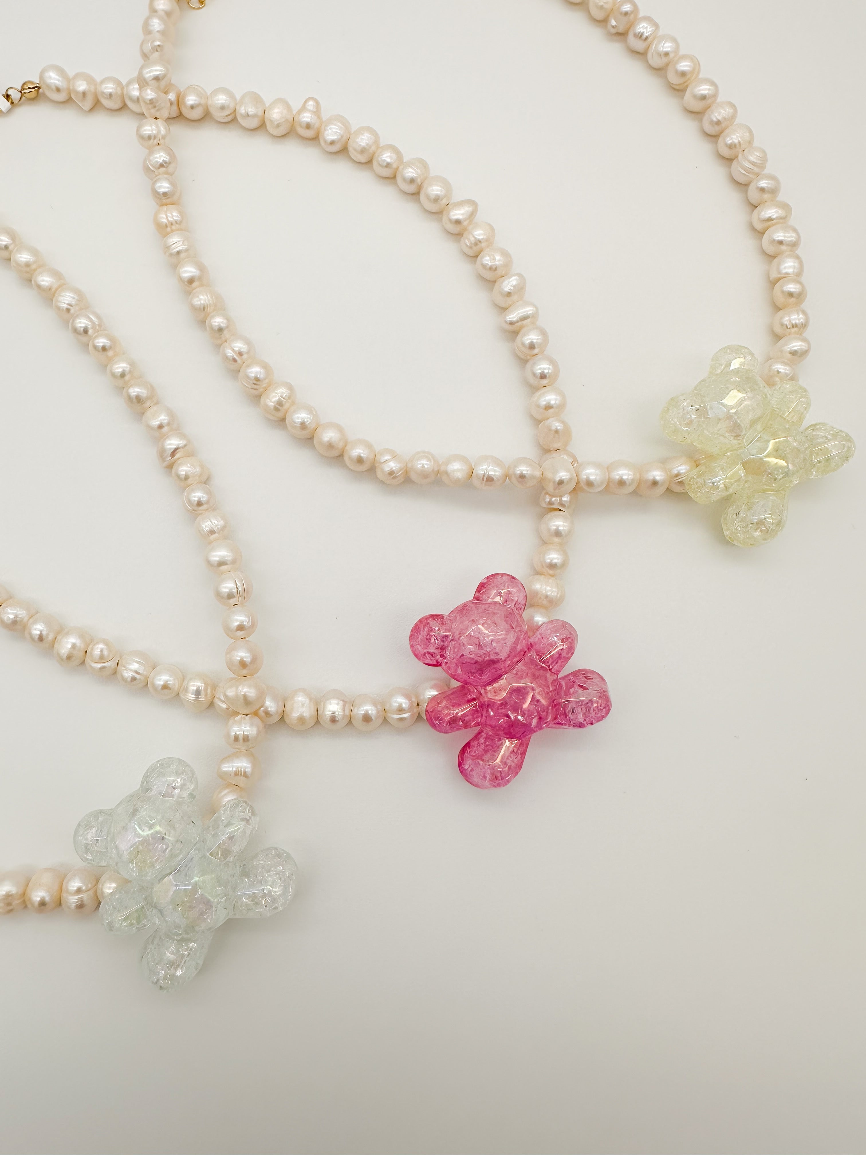 Collar Maxi Oso Perlas - Varios colores
