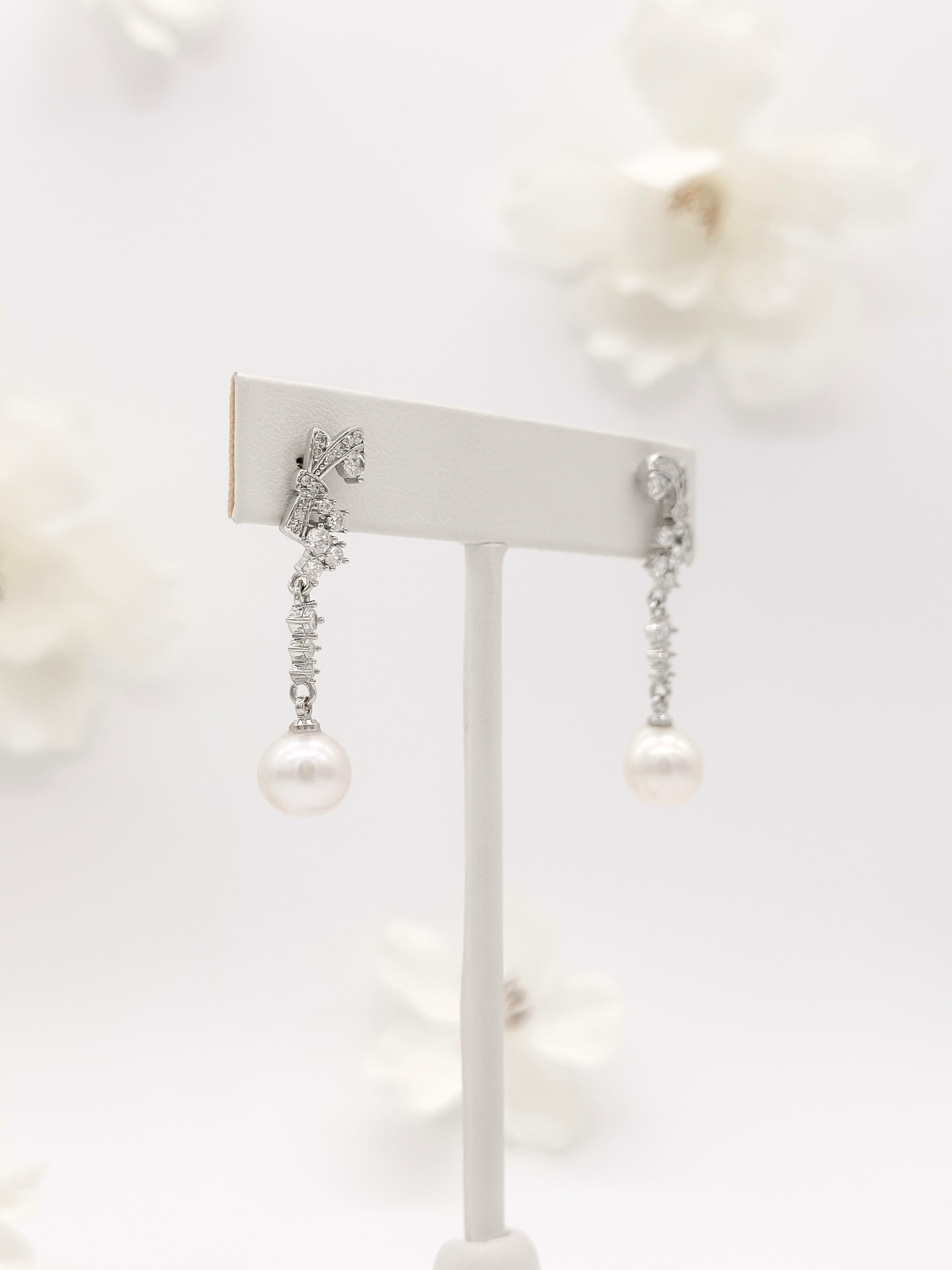 Aretes Lazo Perla