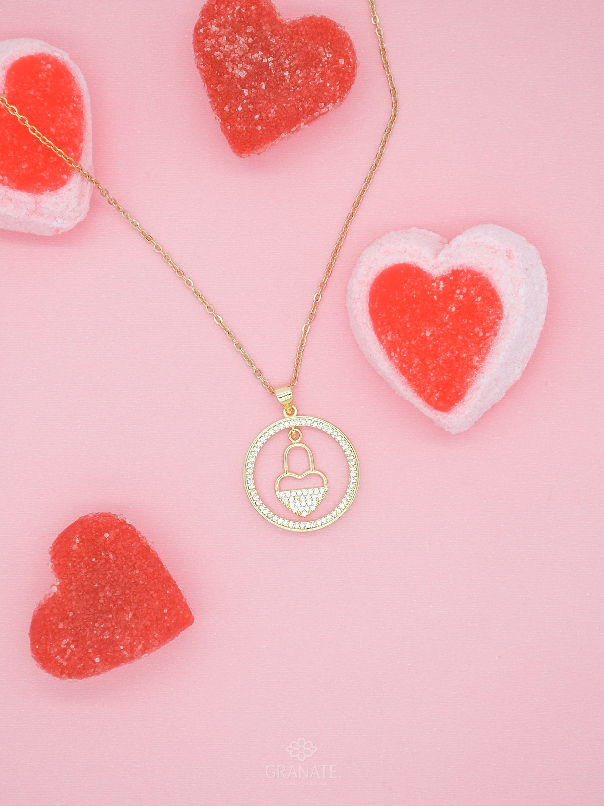 Collar Candado Corazón