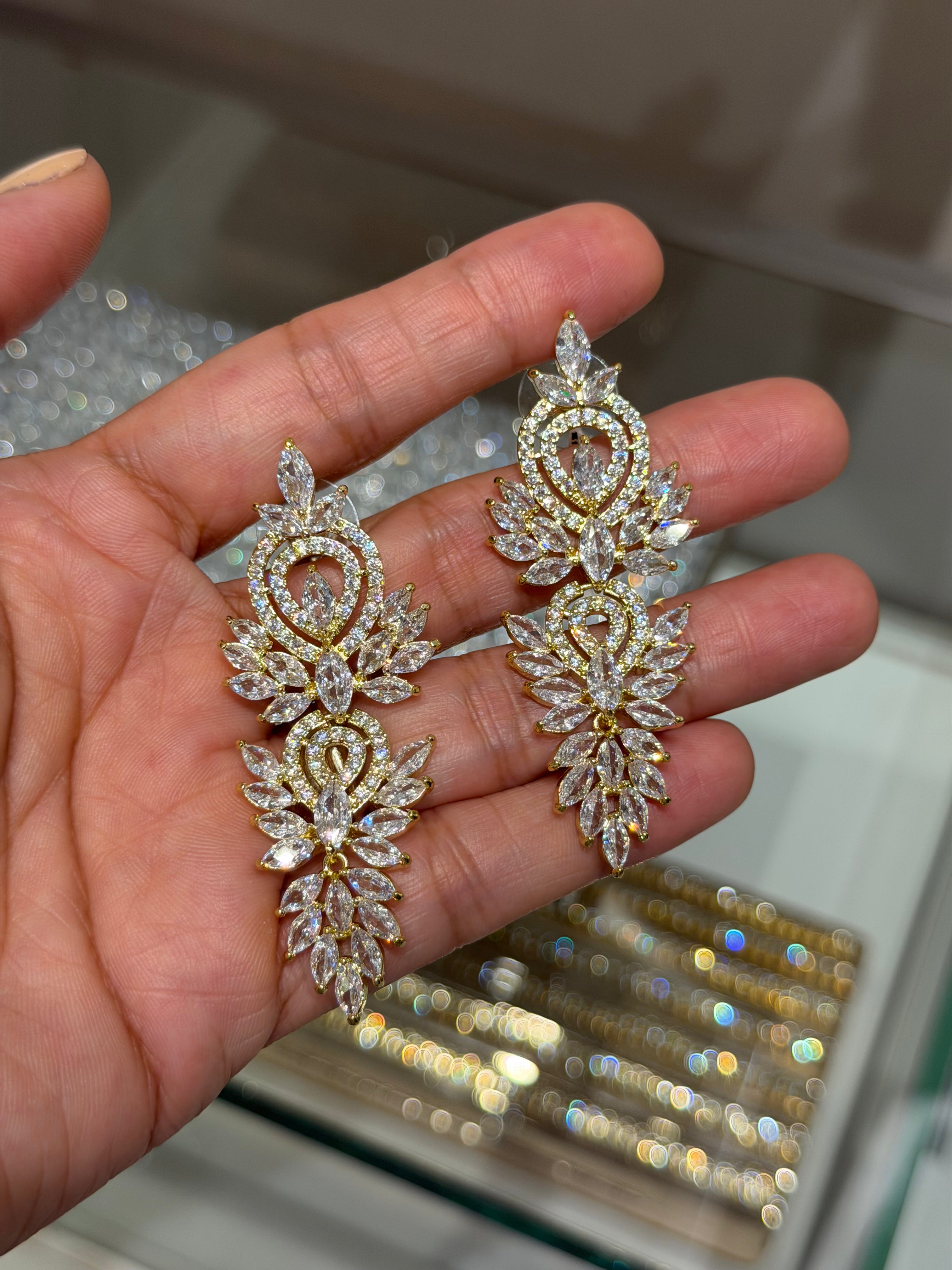 Aretes Arcos Marquises Largos