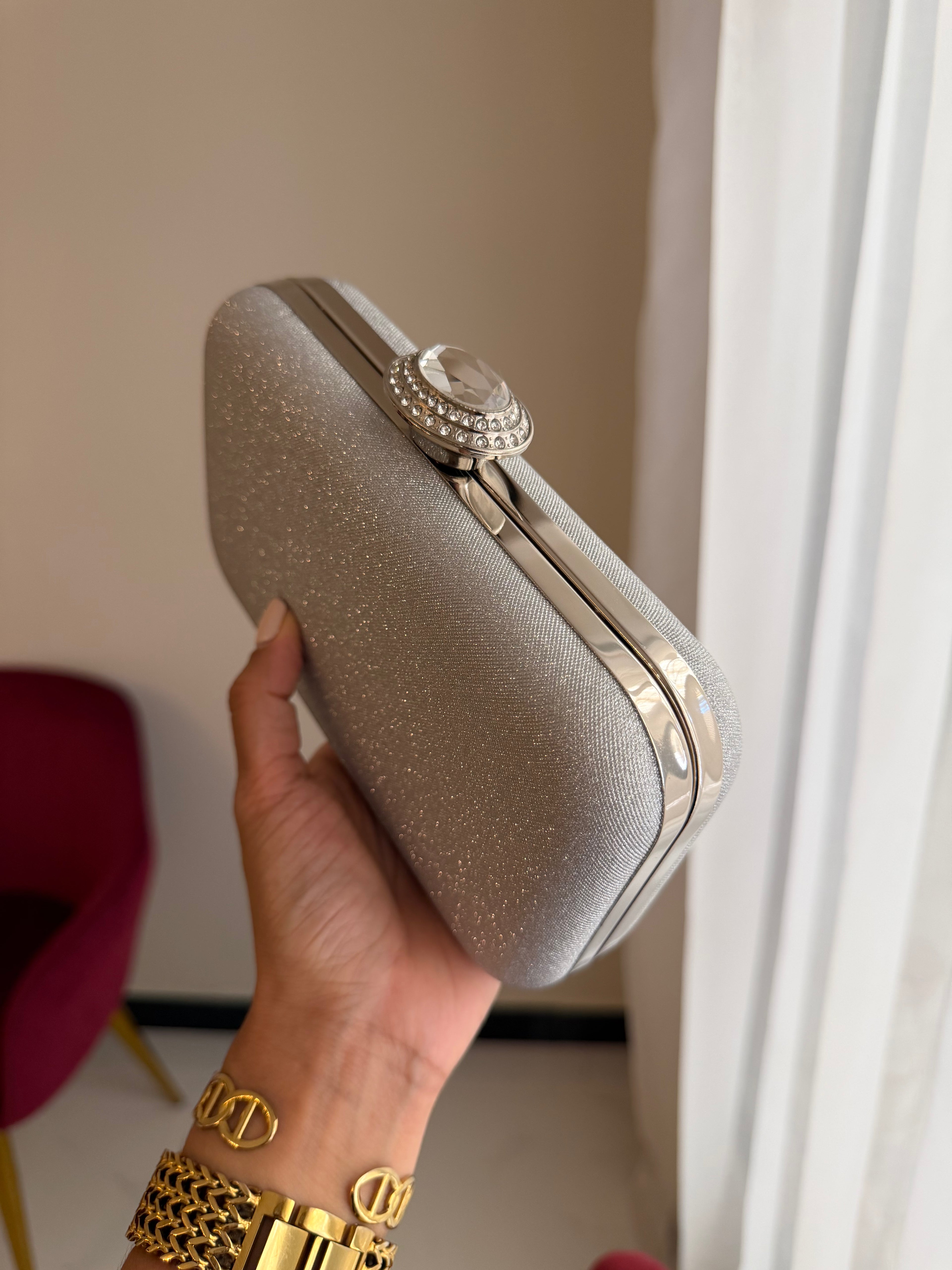 Bolso Joya Oval - Plateada
