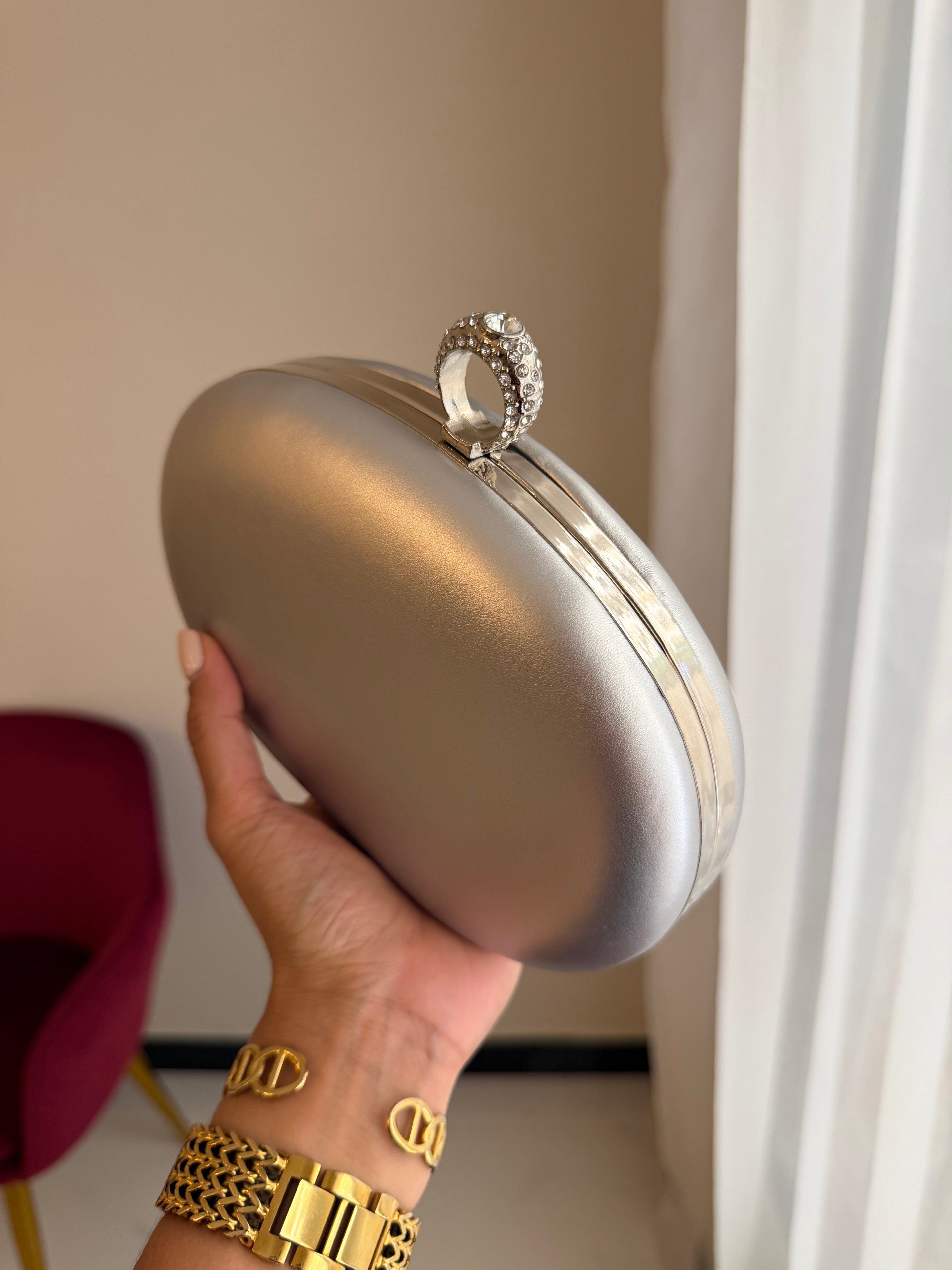 Bolso Anillo - Plateado