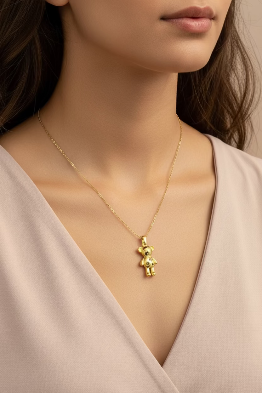 Collar Oso Cristales