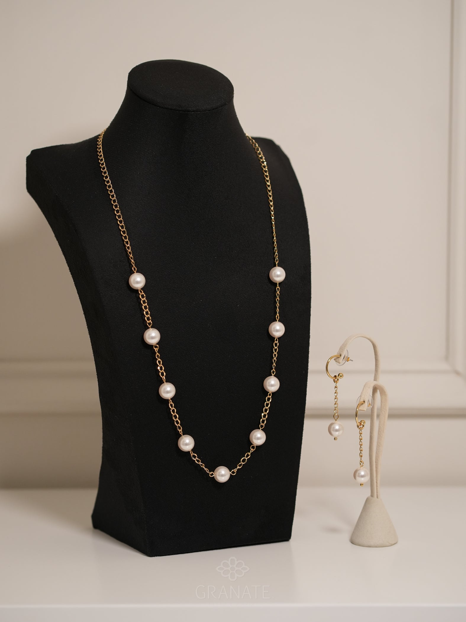 Aretes Perla Swarovski