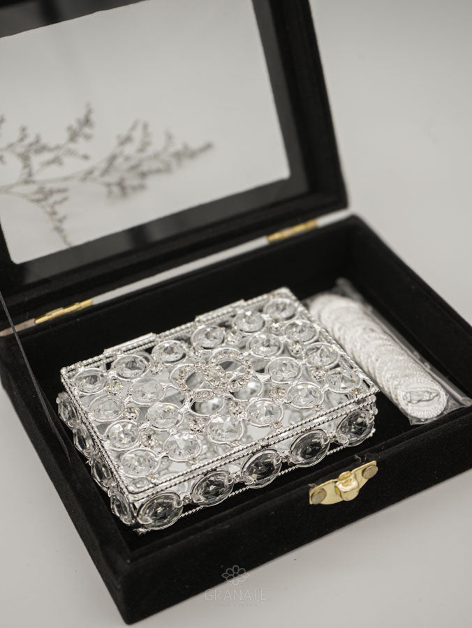 Estuche Arras Argollas Cristal