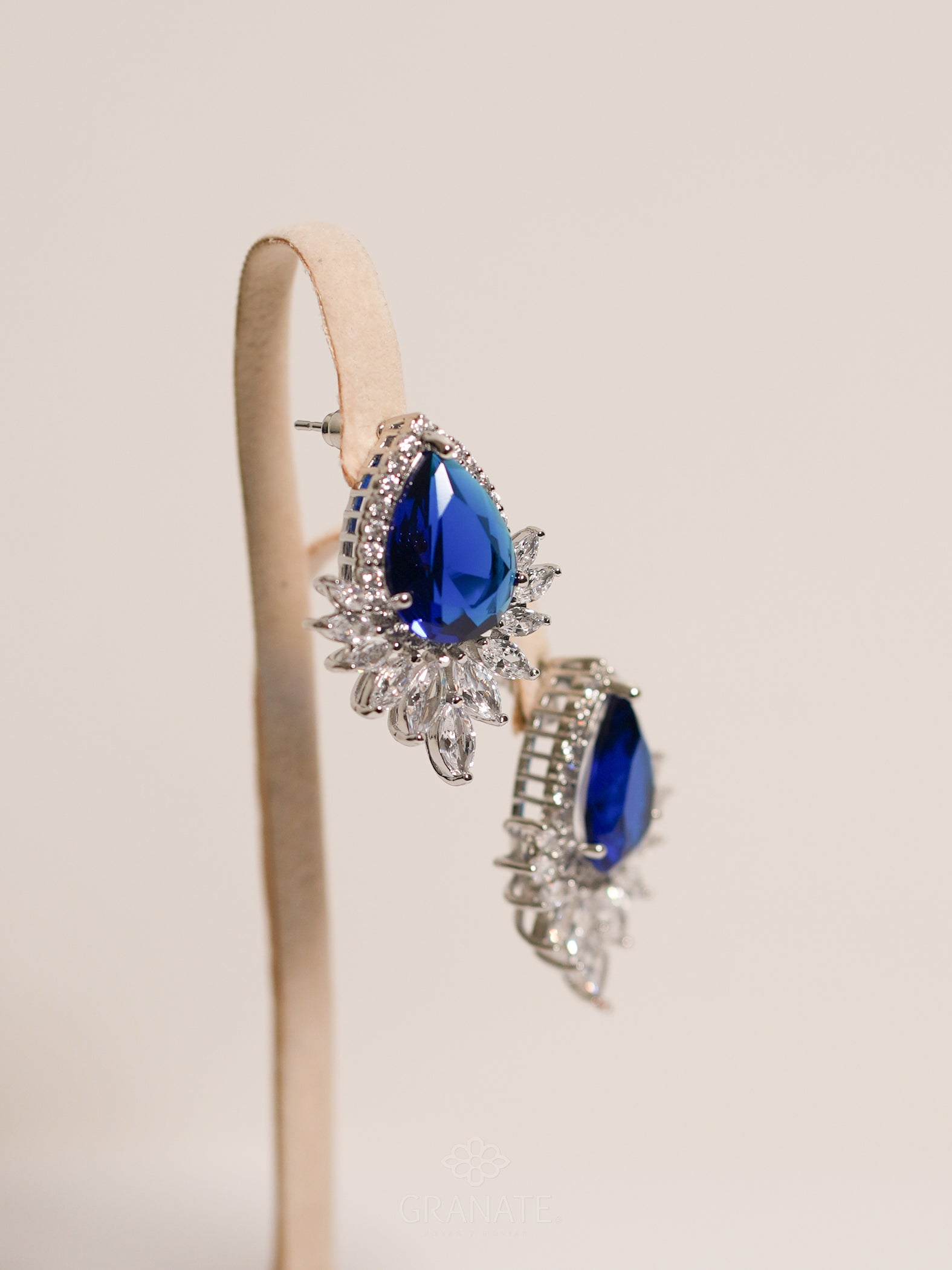 Aretes Gota Azul y Marquises