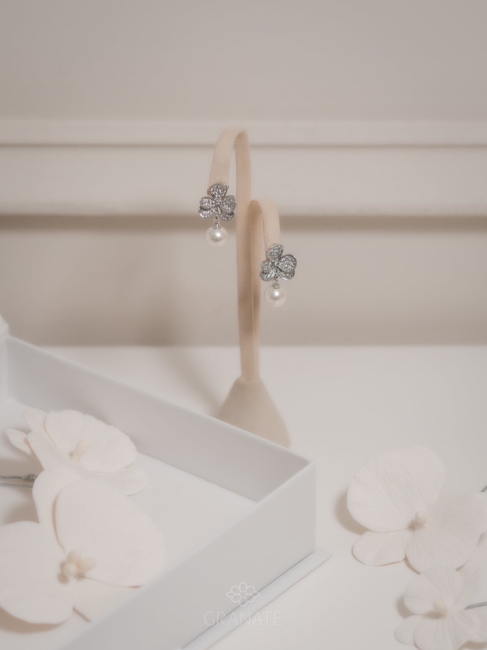 Aretes Orquídea y Perla
