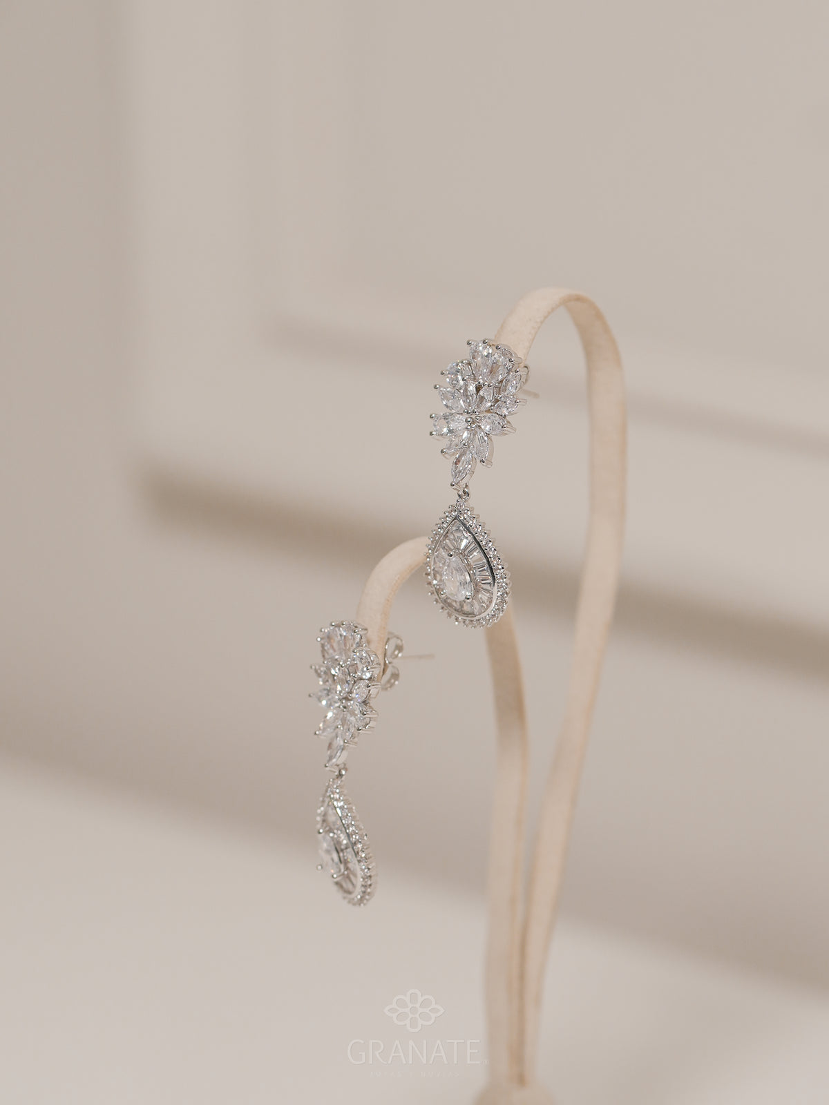 Aretes Mix y Gota Halo - Plateado