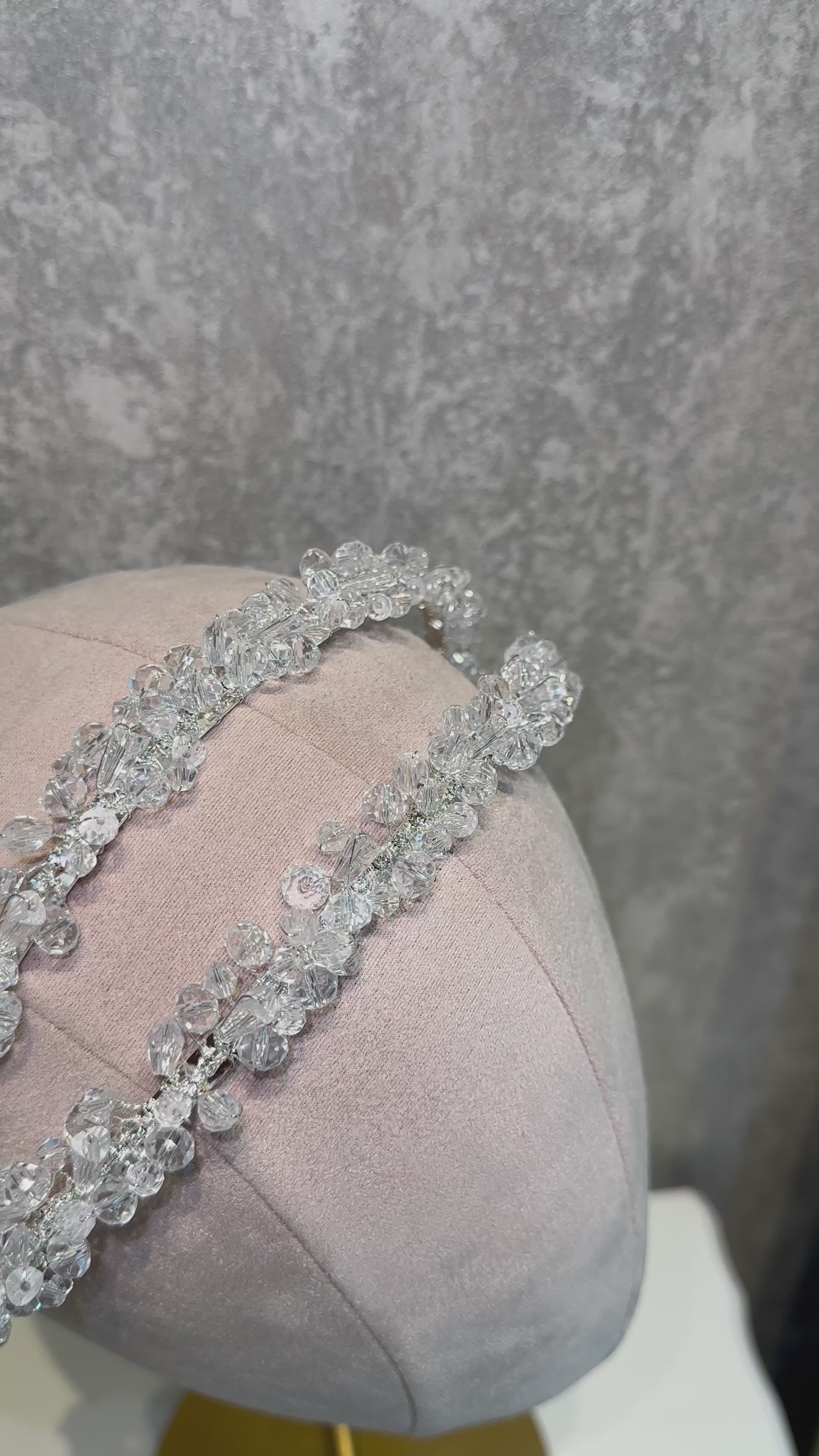 Diadema Doble Halo Cristales
