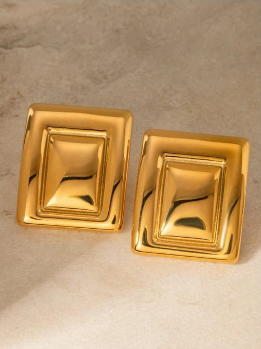 Aretes Rectangulares Combinados - Color a elegir