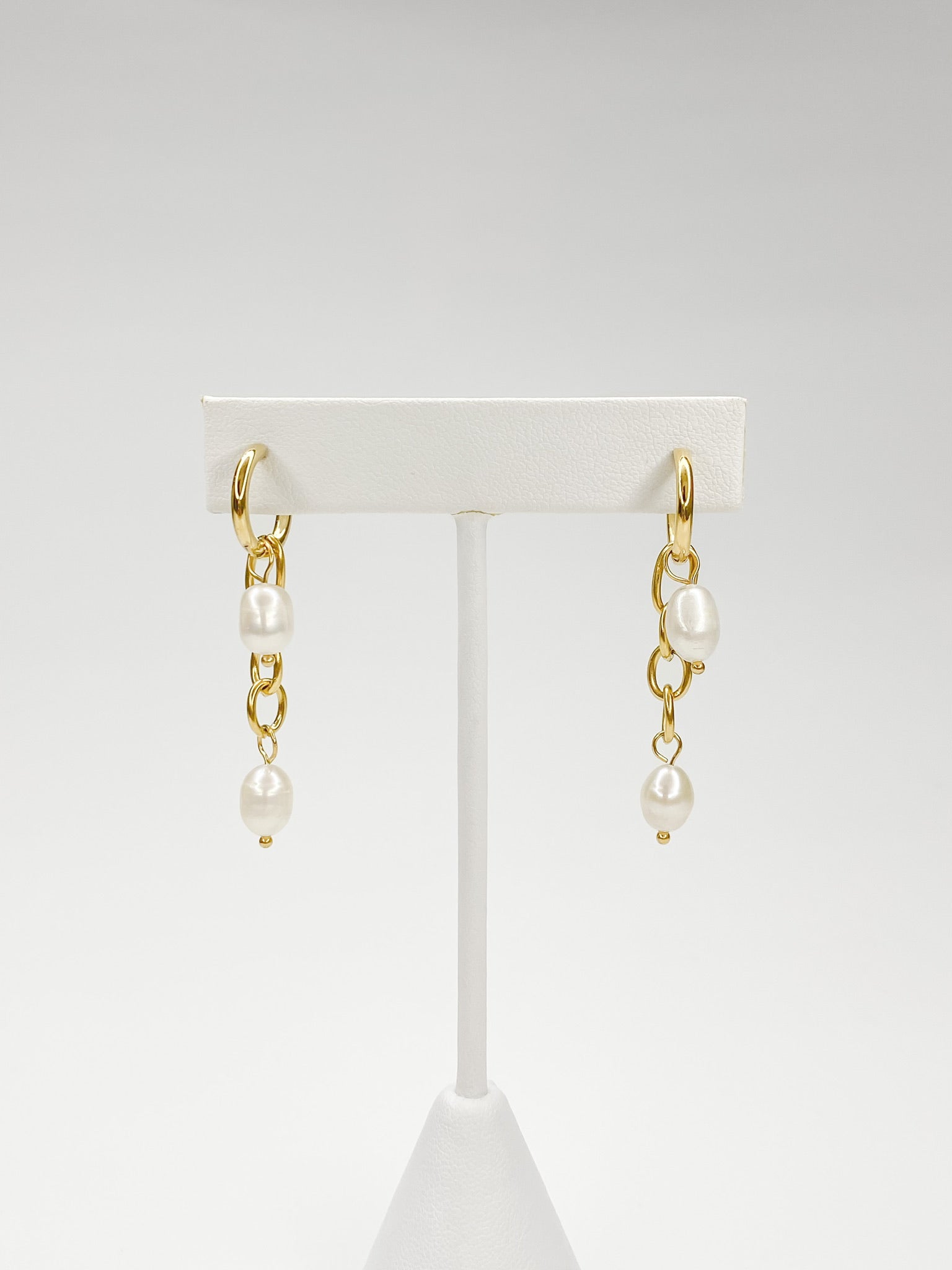 Arracadas Cadenas Doradas