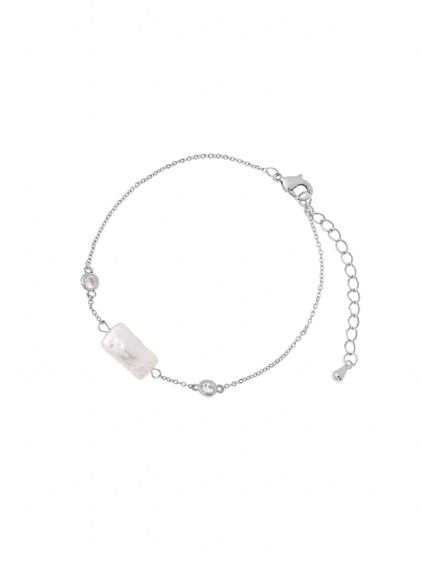 Pulsera Perla Rectangular