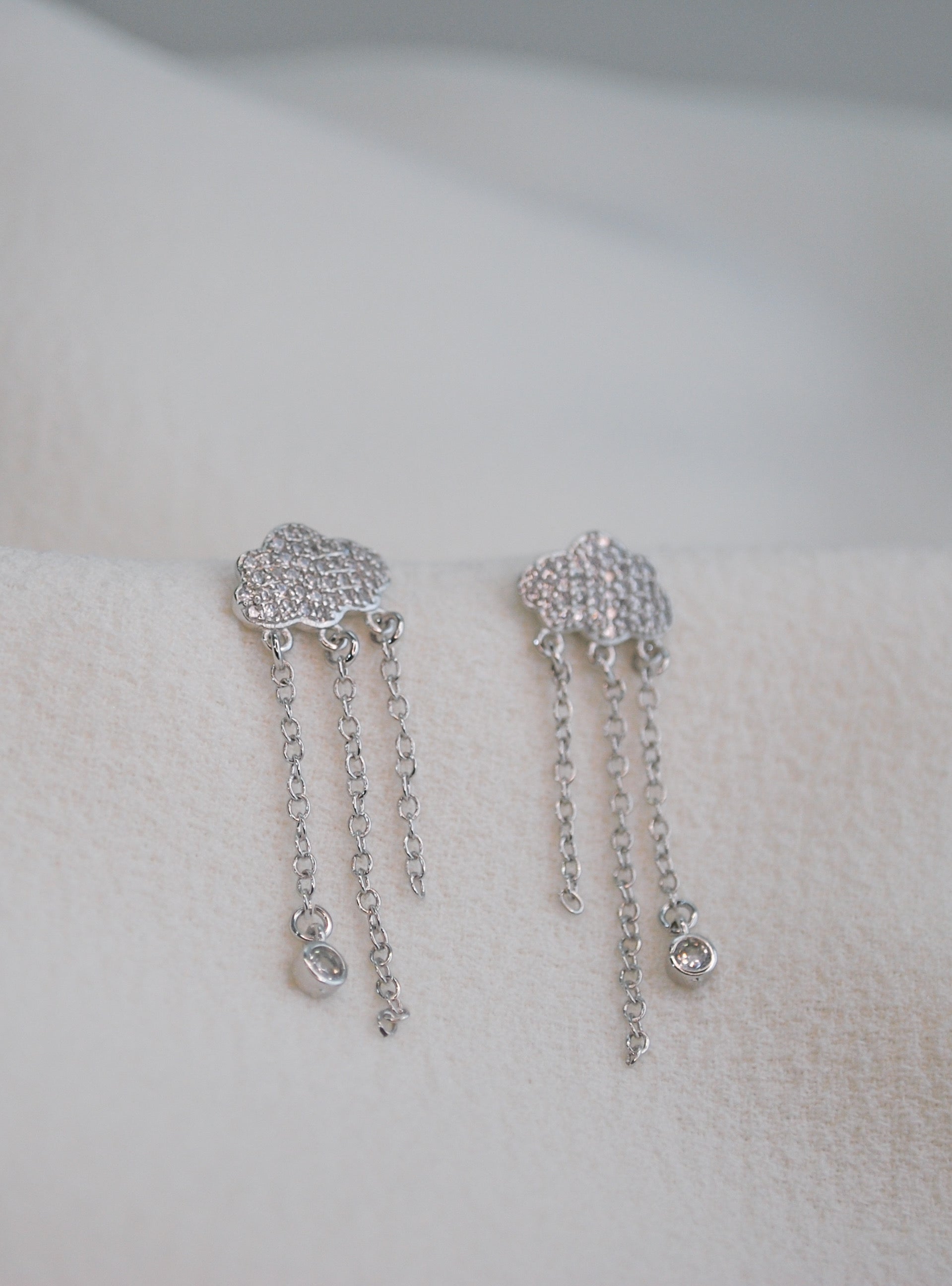 Aretes Nube Plateada