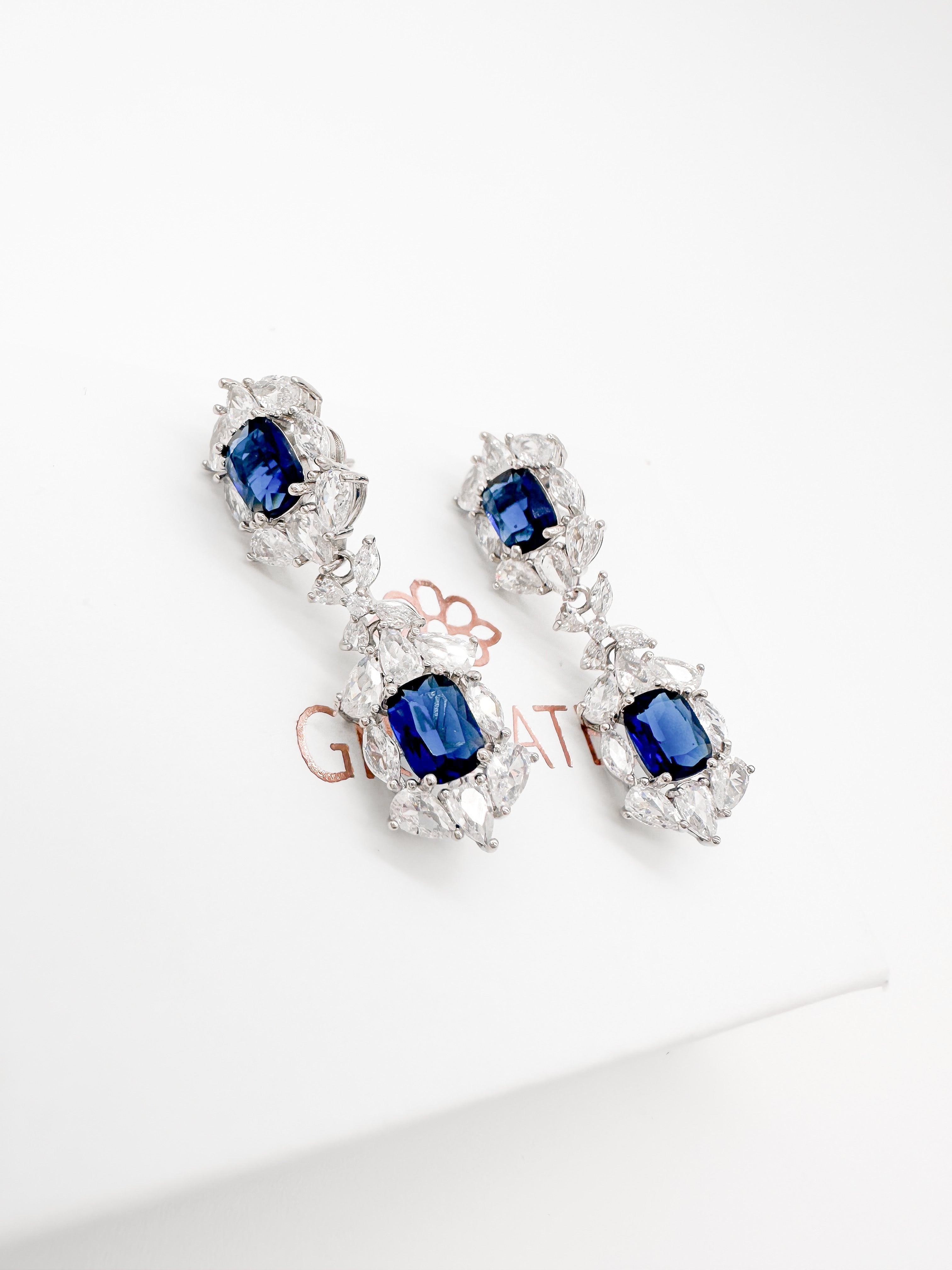 Aretes Rectángulo Gotas Contorno