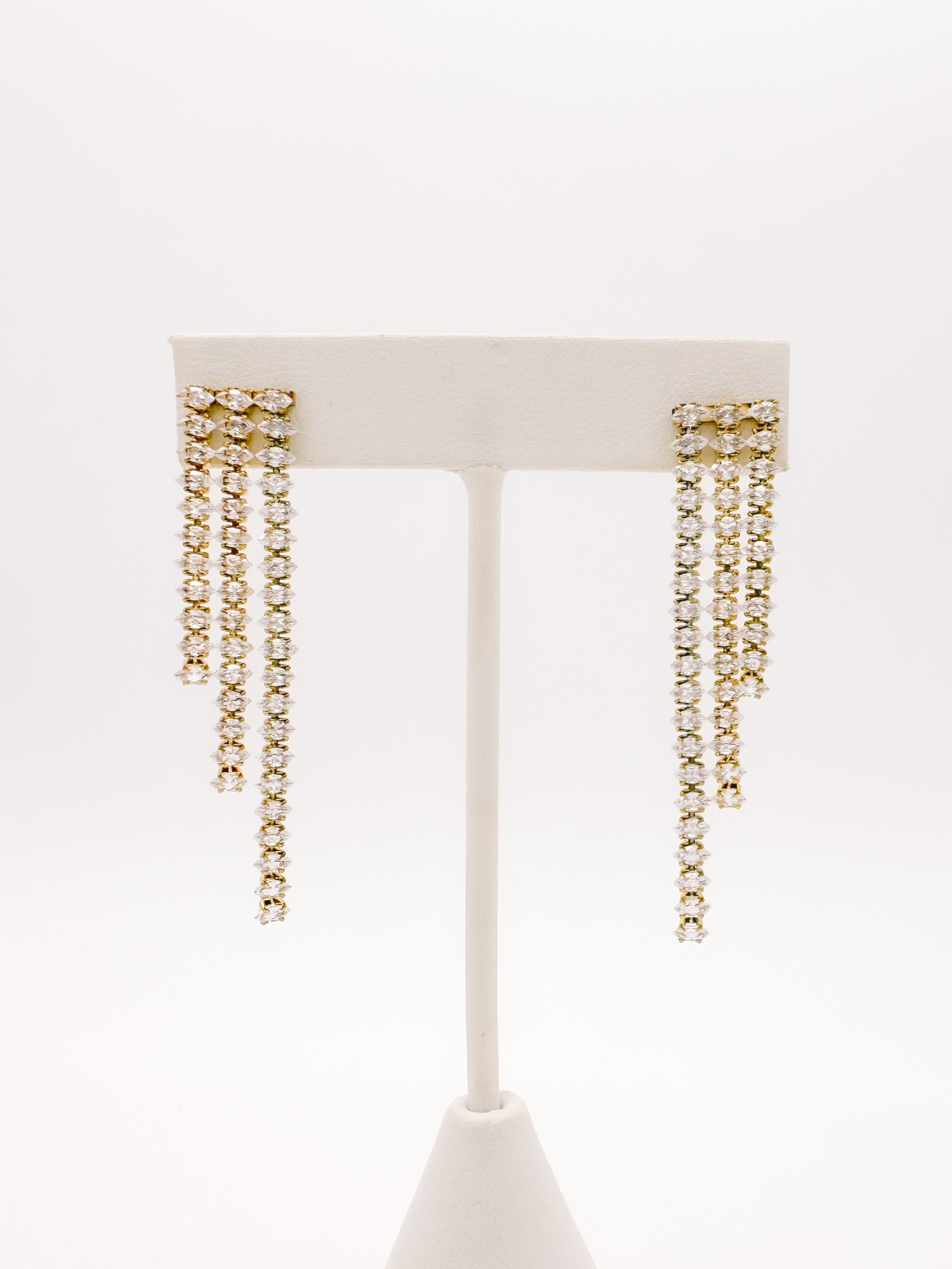 Aretes 3 Líneas - 2 colores