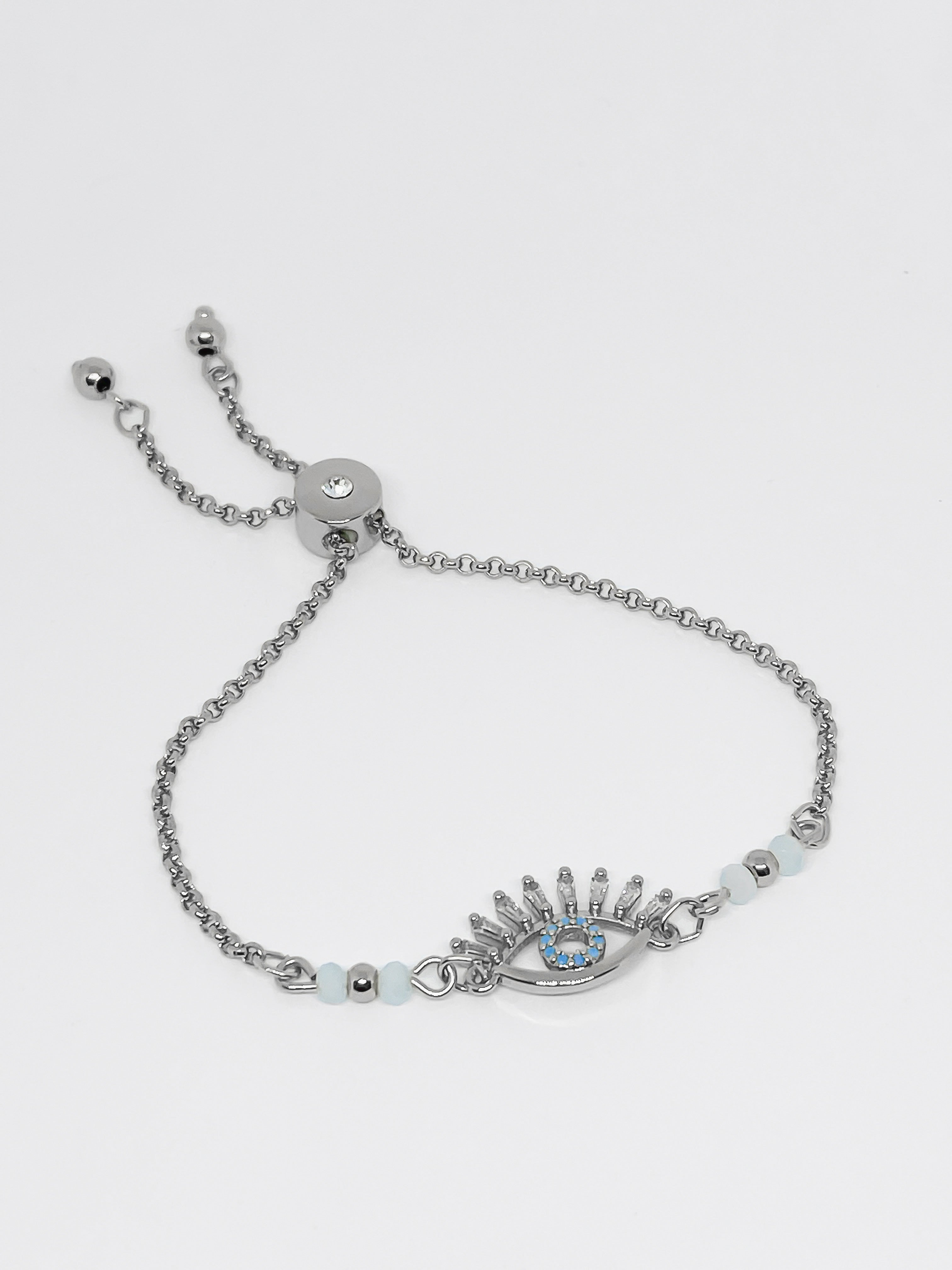 Pulsera Ojo Plateado
