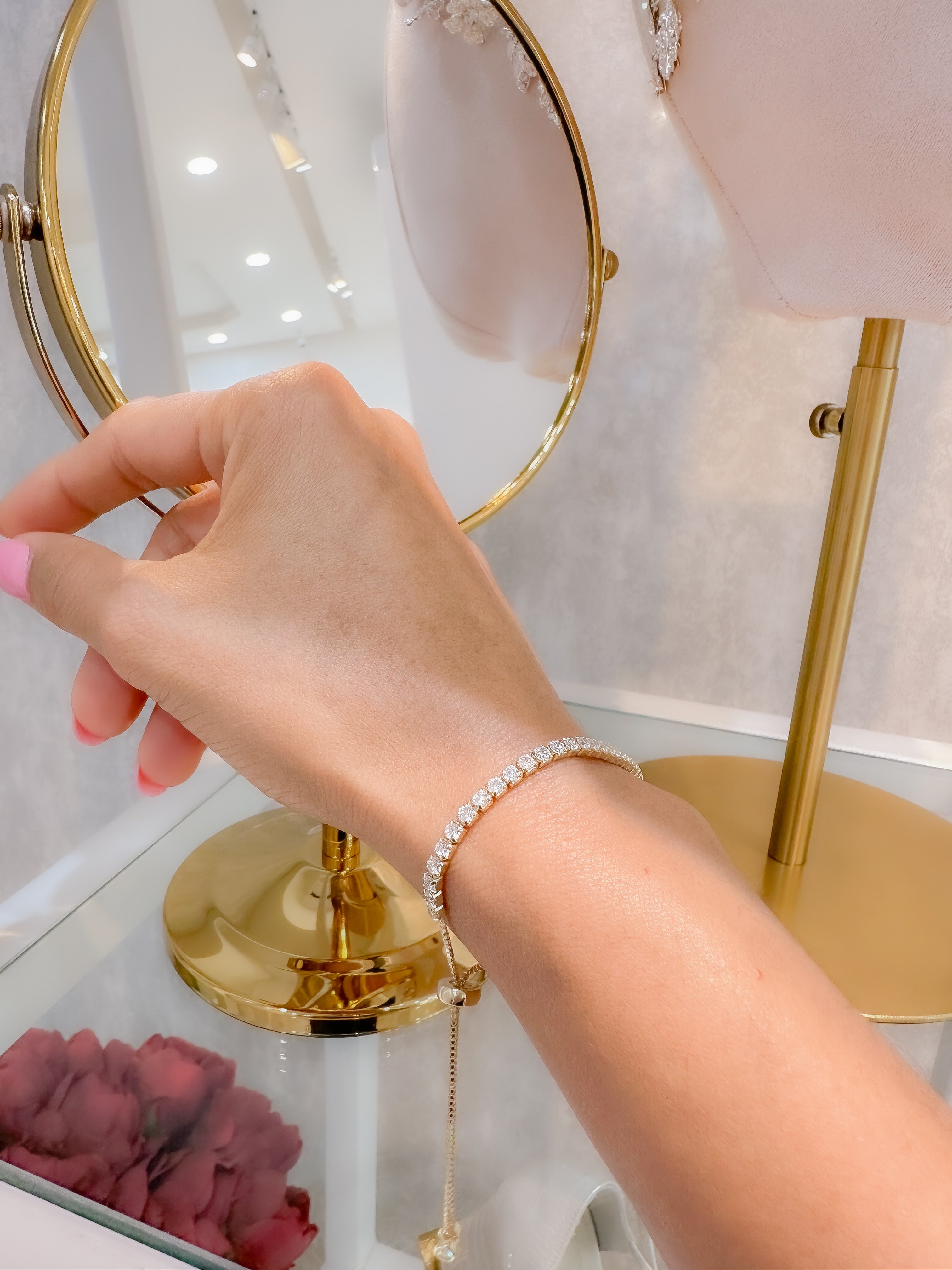Pulsera Tennis Slim de Plata