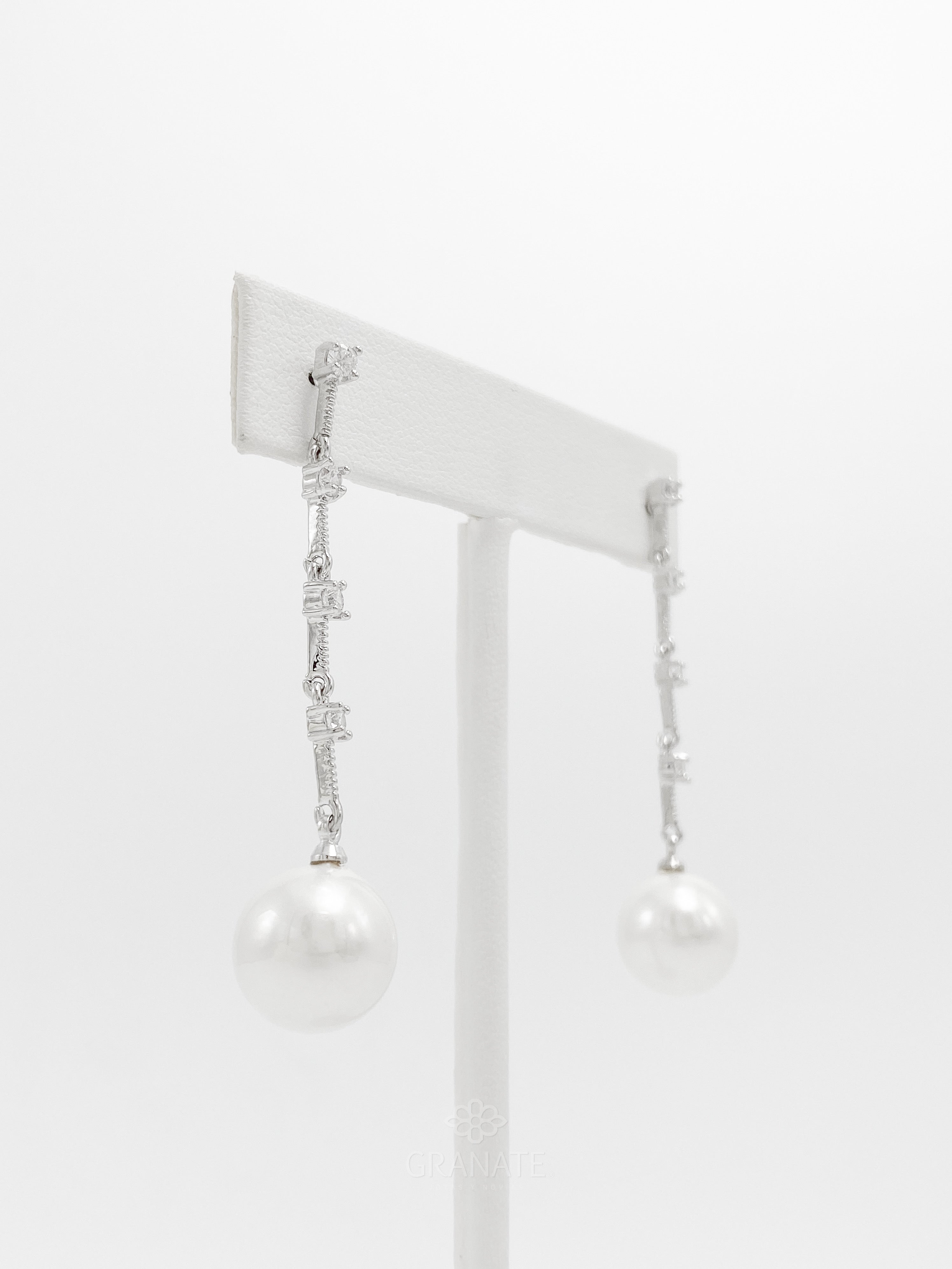 Aretes Largo Perla