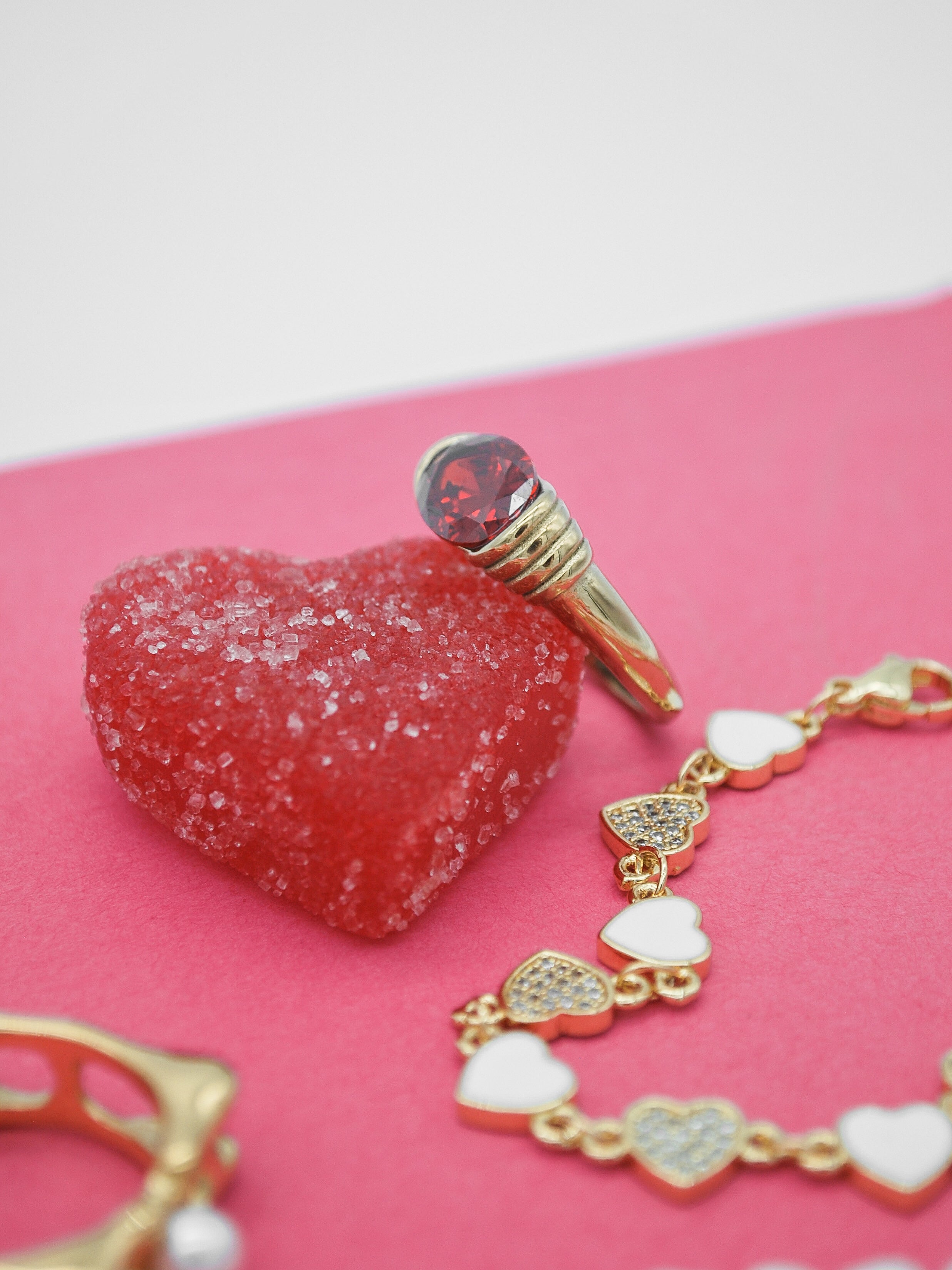 Anillo Ovalo Rojo