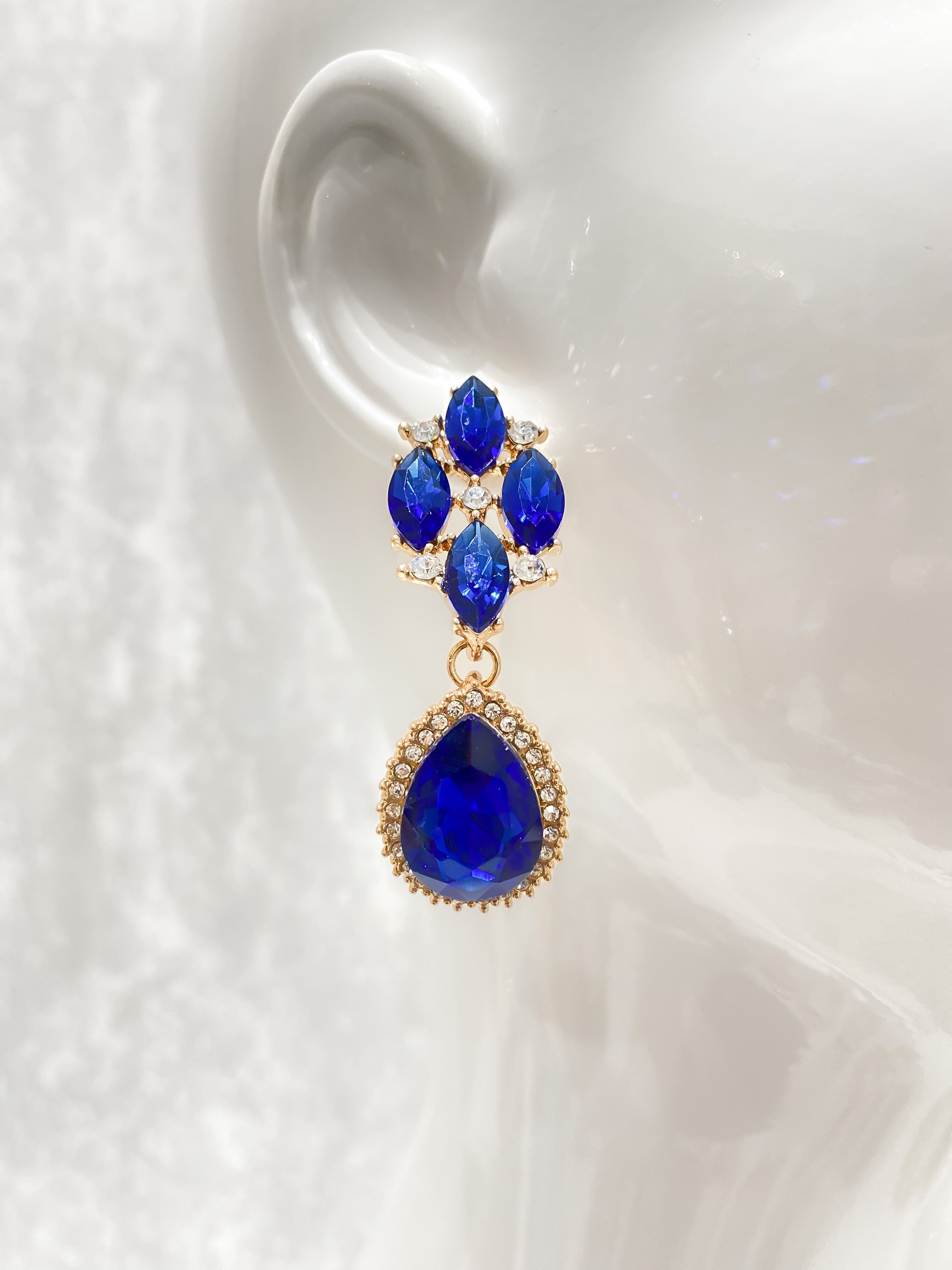 Aretes Gota Azul