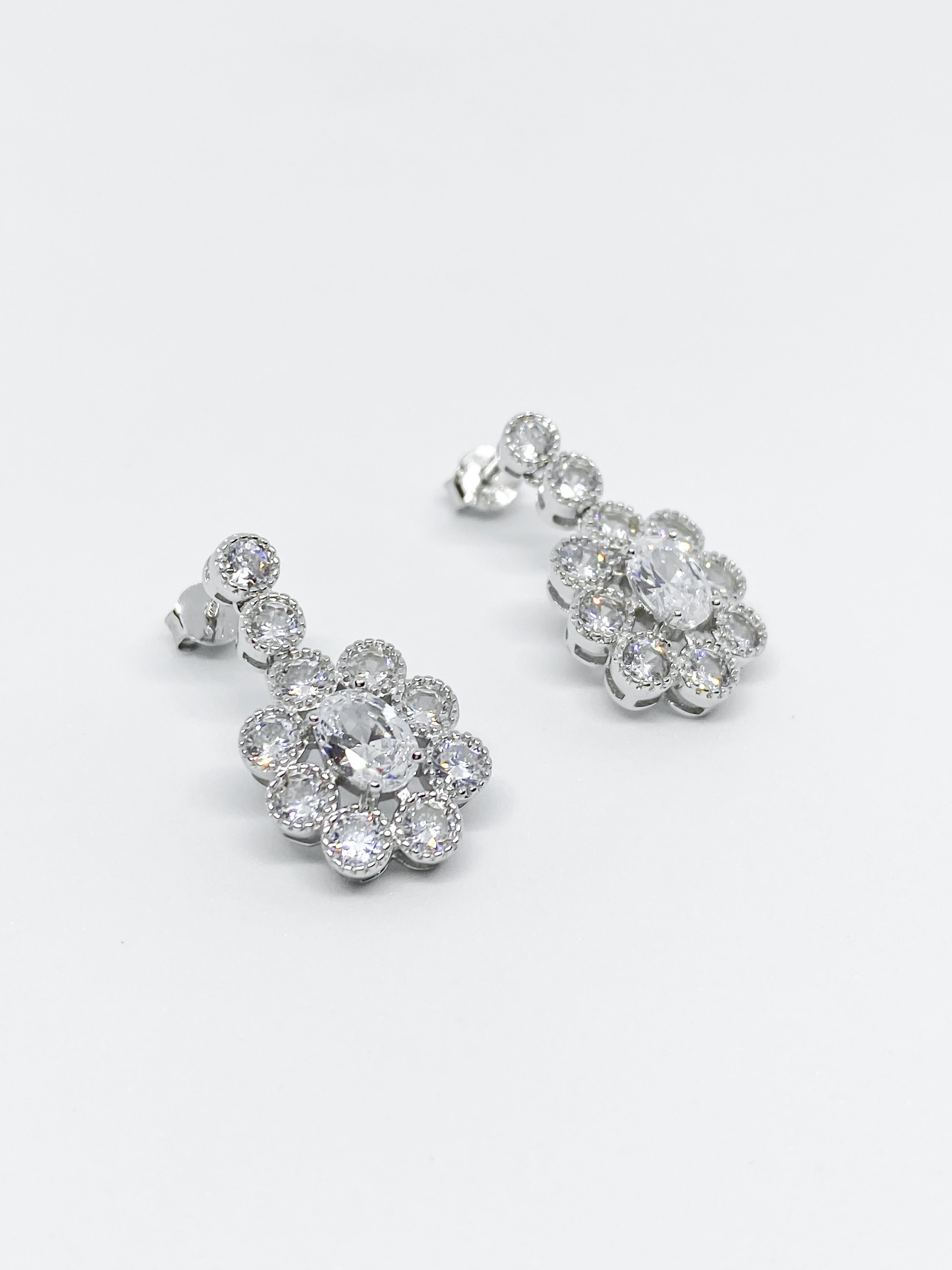 Aretes Oval de Plata