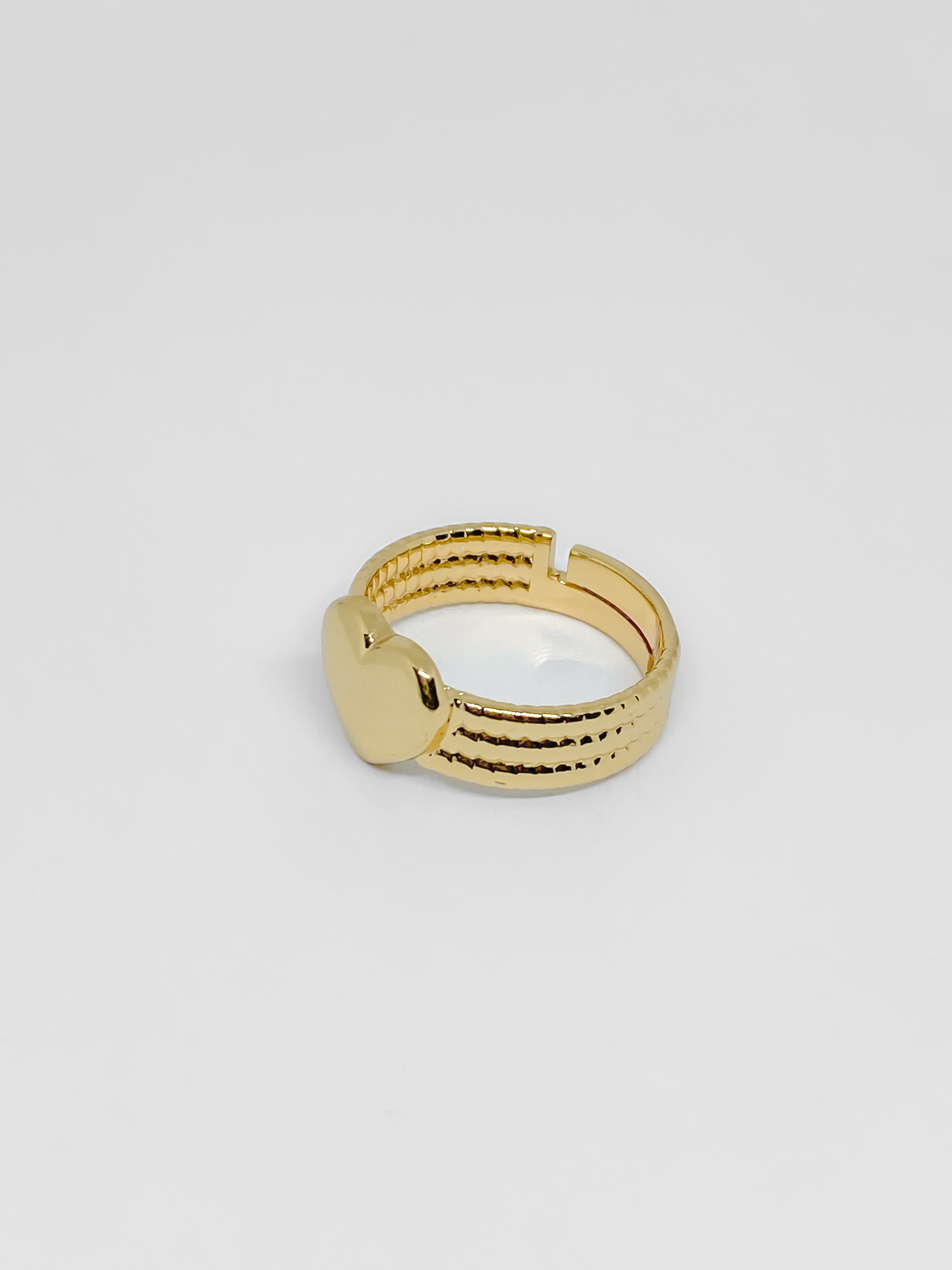 Anillo Corazón Bombé