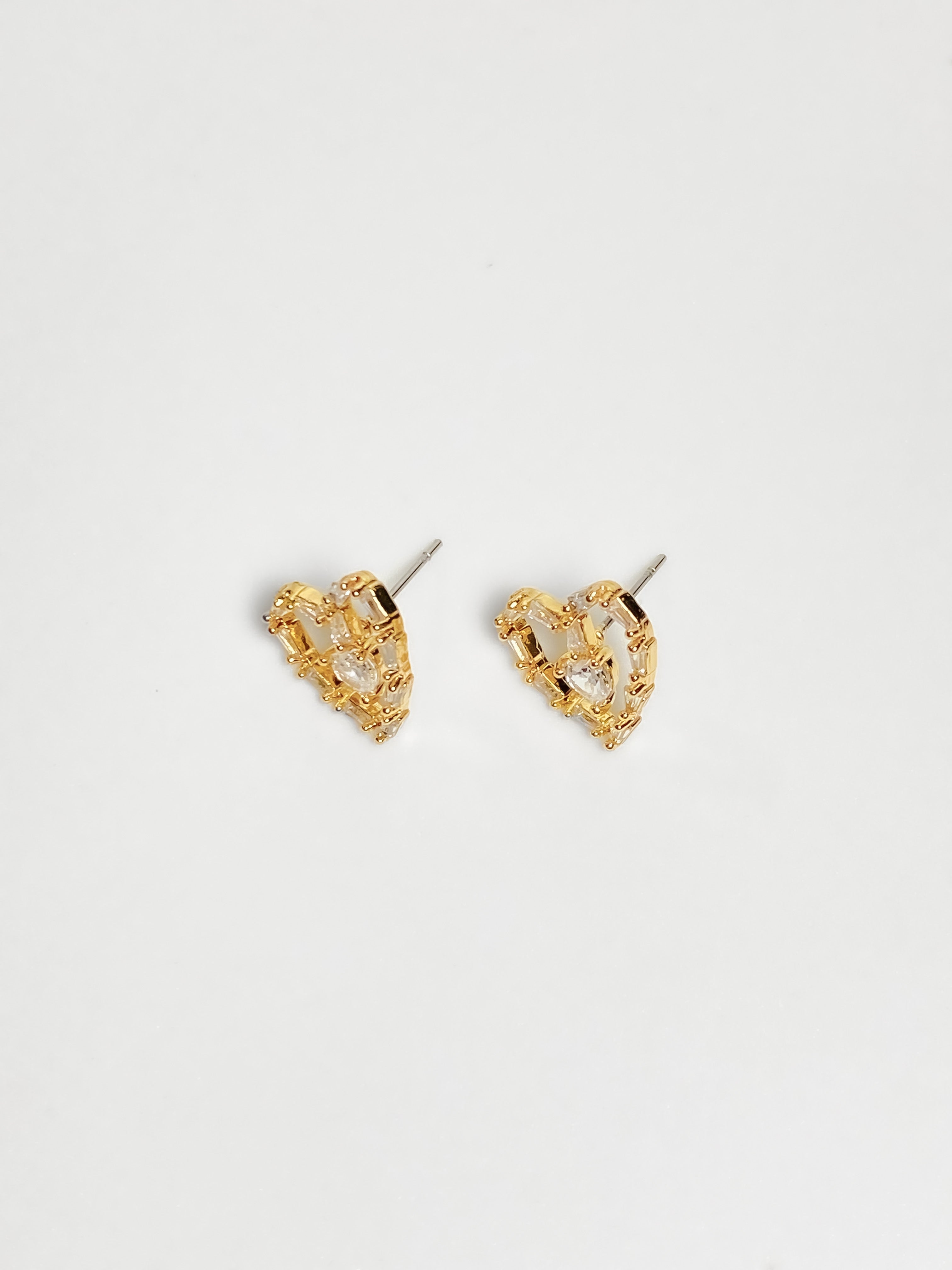 Aretes Corazón Zirconias