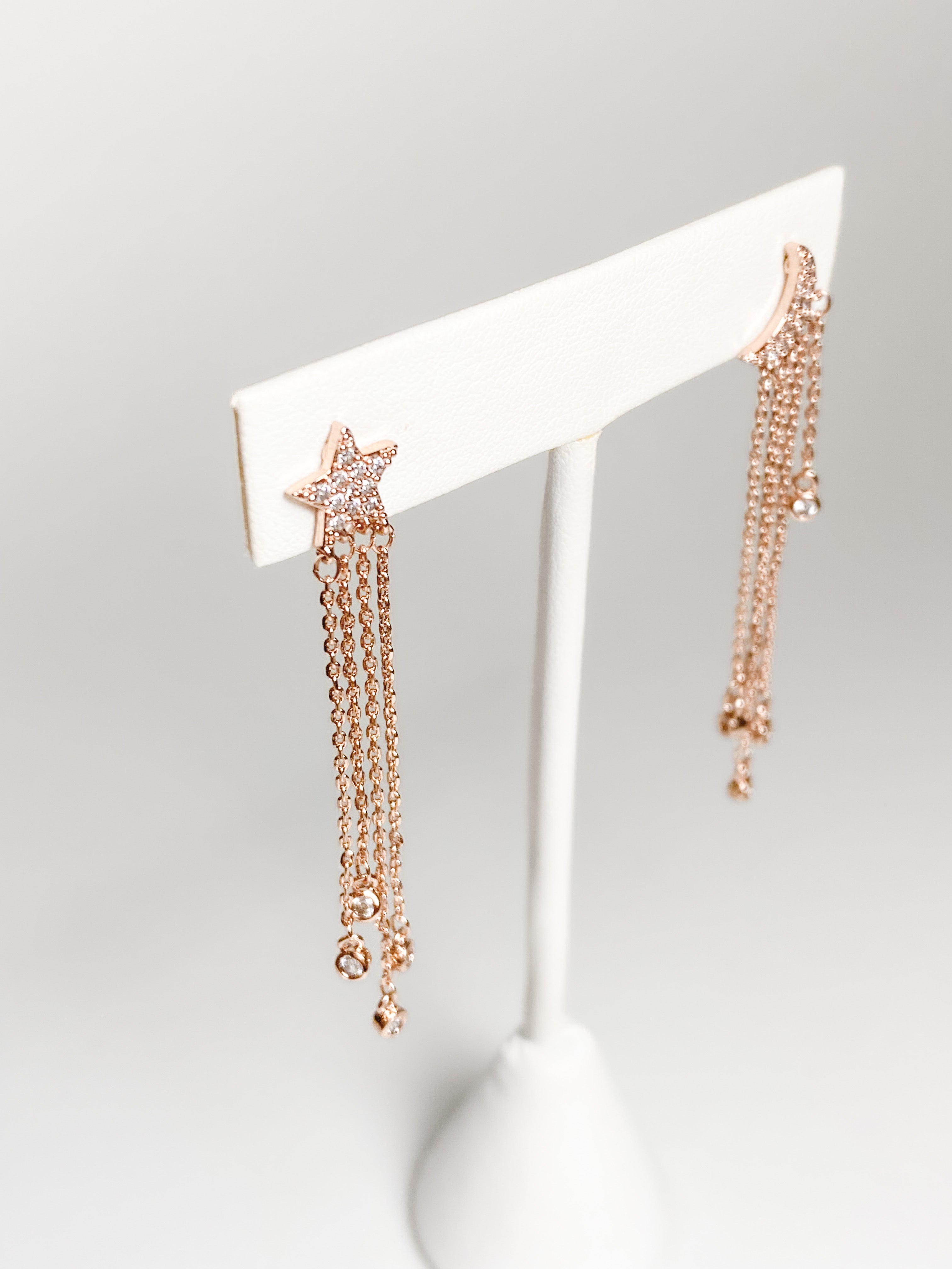Aretes Largos Hasta la Luna