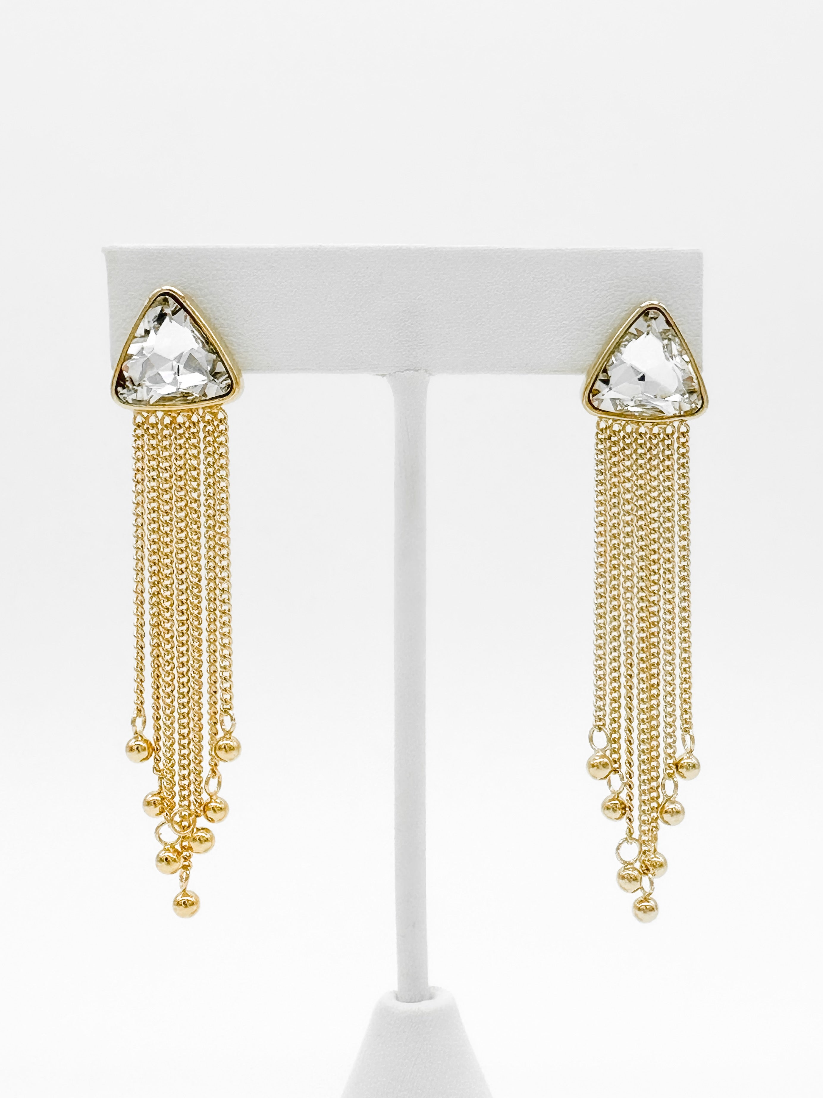 Aretes Cristal Cadenas