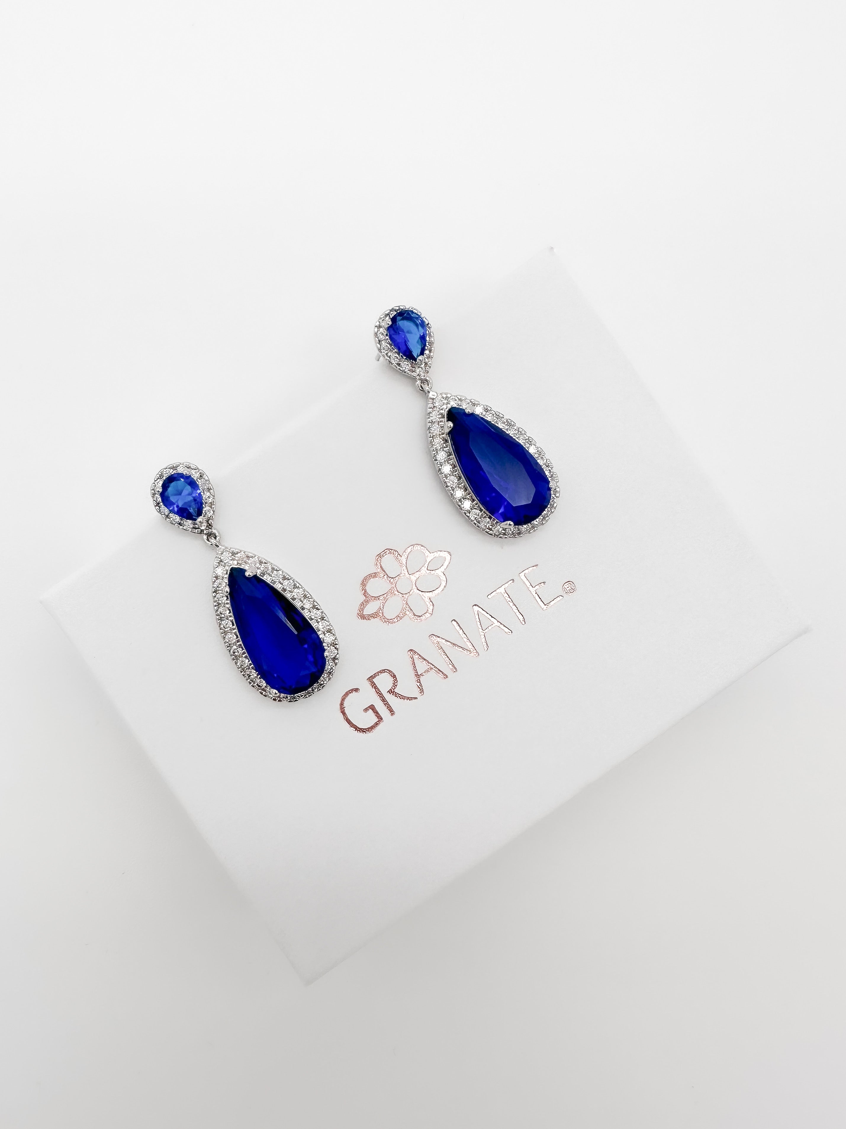Aretes Gota - Azul