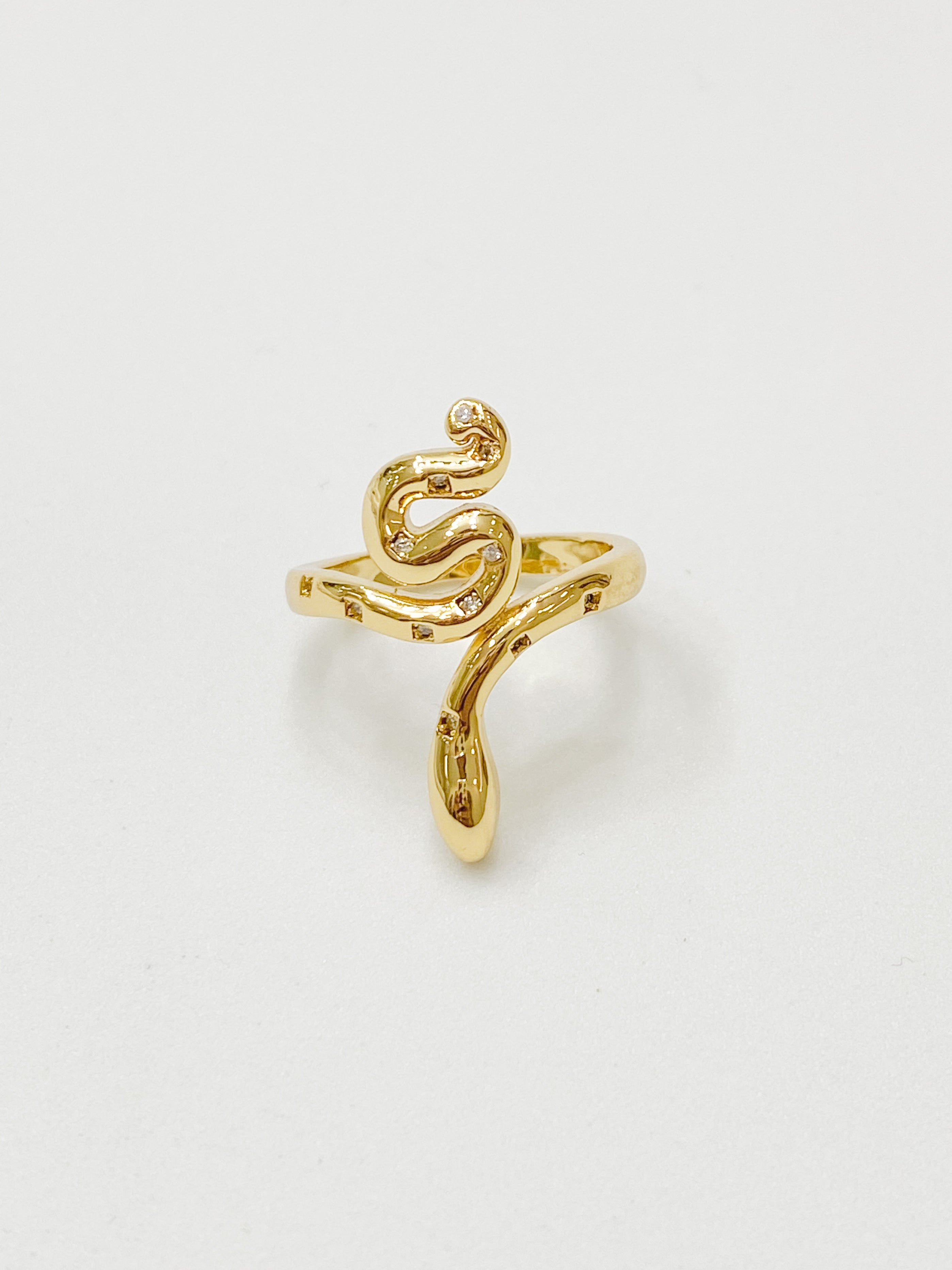 Anillo Serpiente Dorada