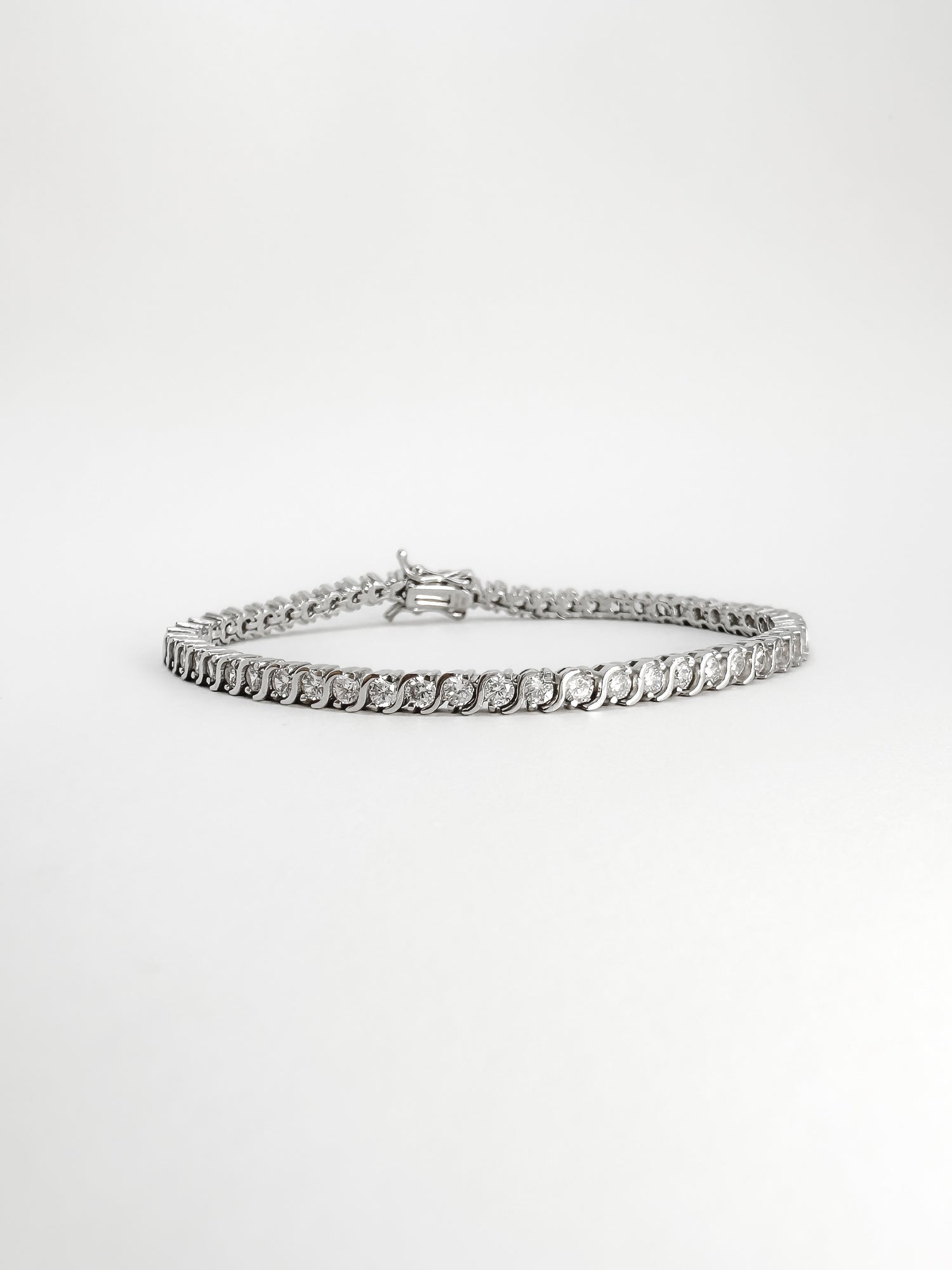 Pulsera Tennis y S de Plata