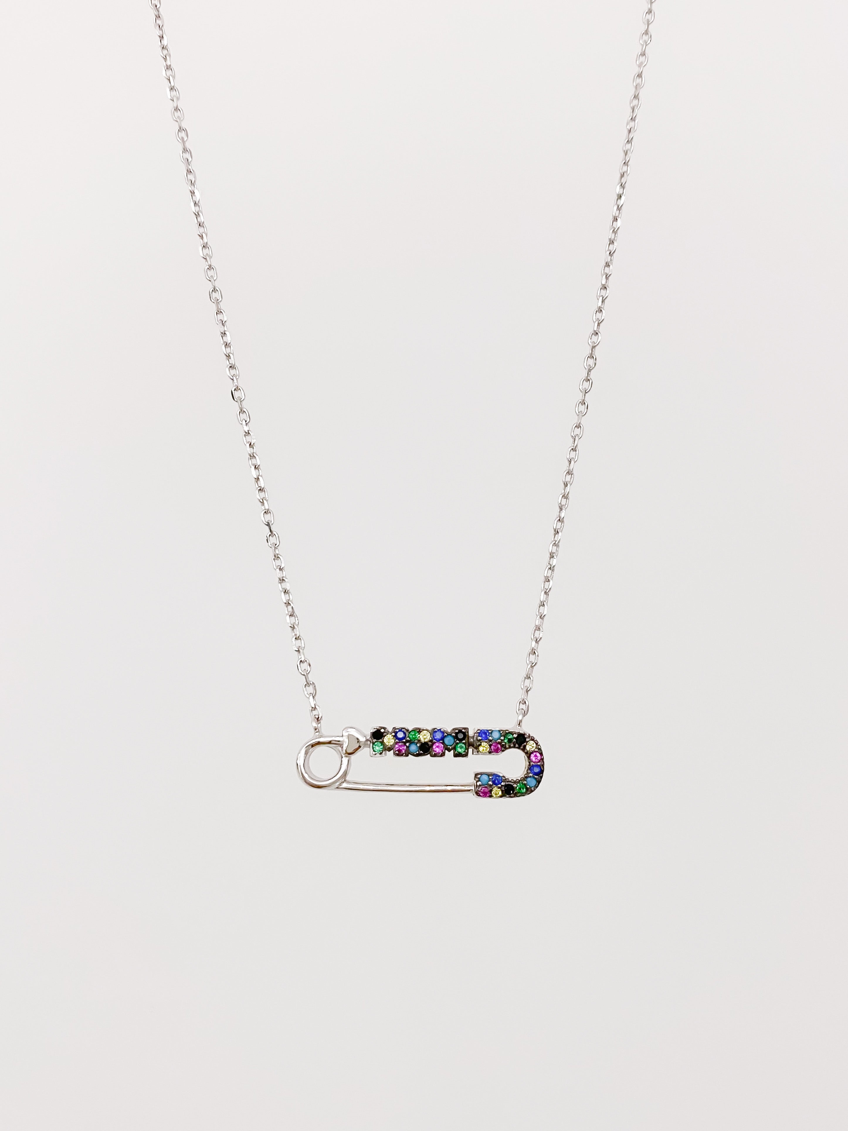 Collar Seguro Mom Arcoíris de Plata