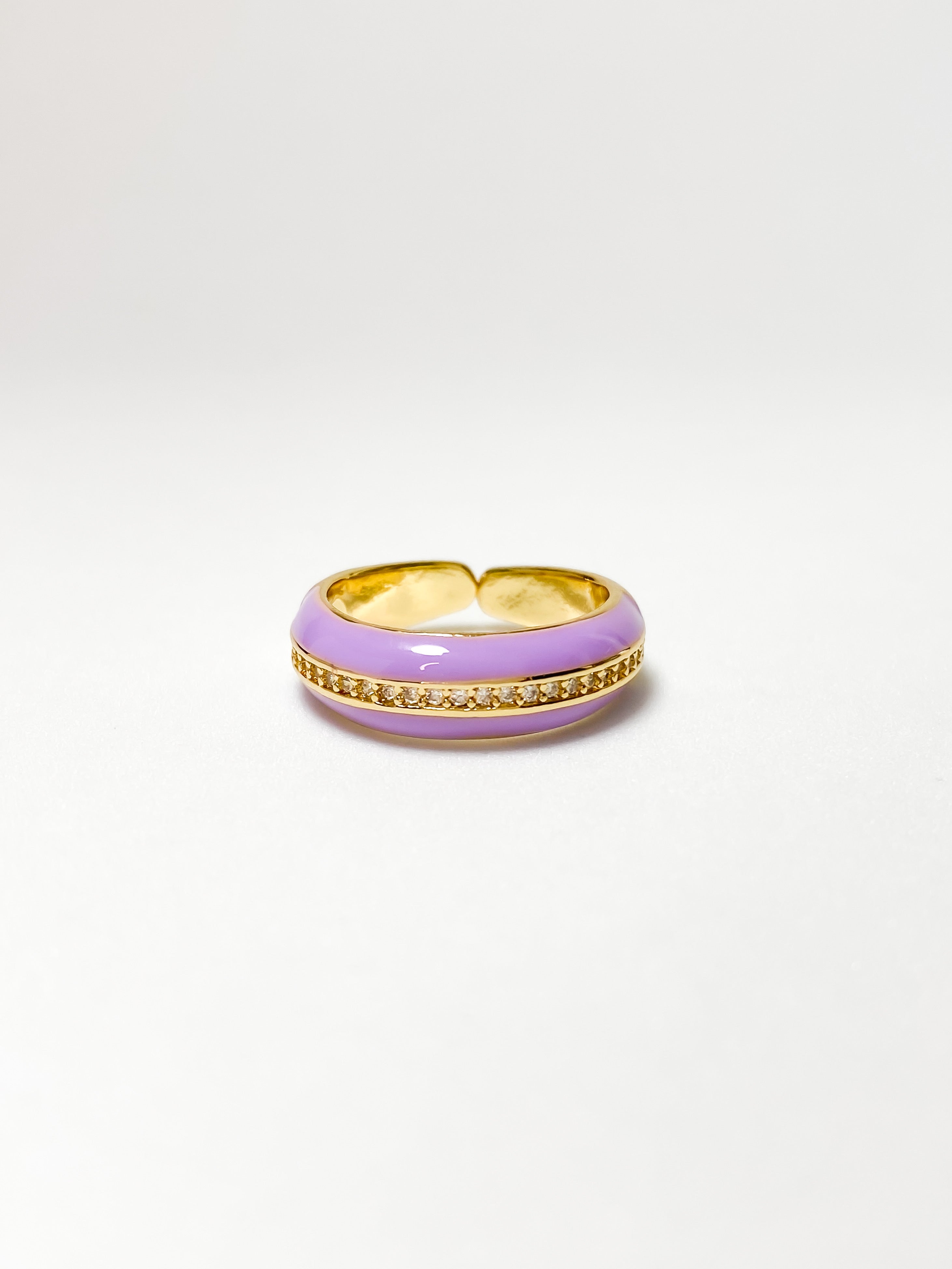 Anillo Línea de Cristales - Opciones de Color