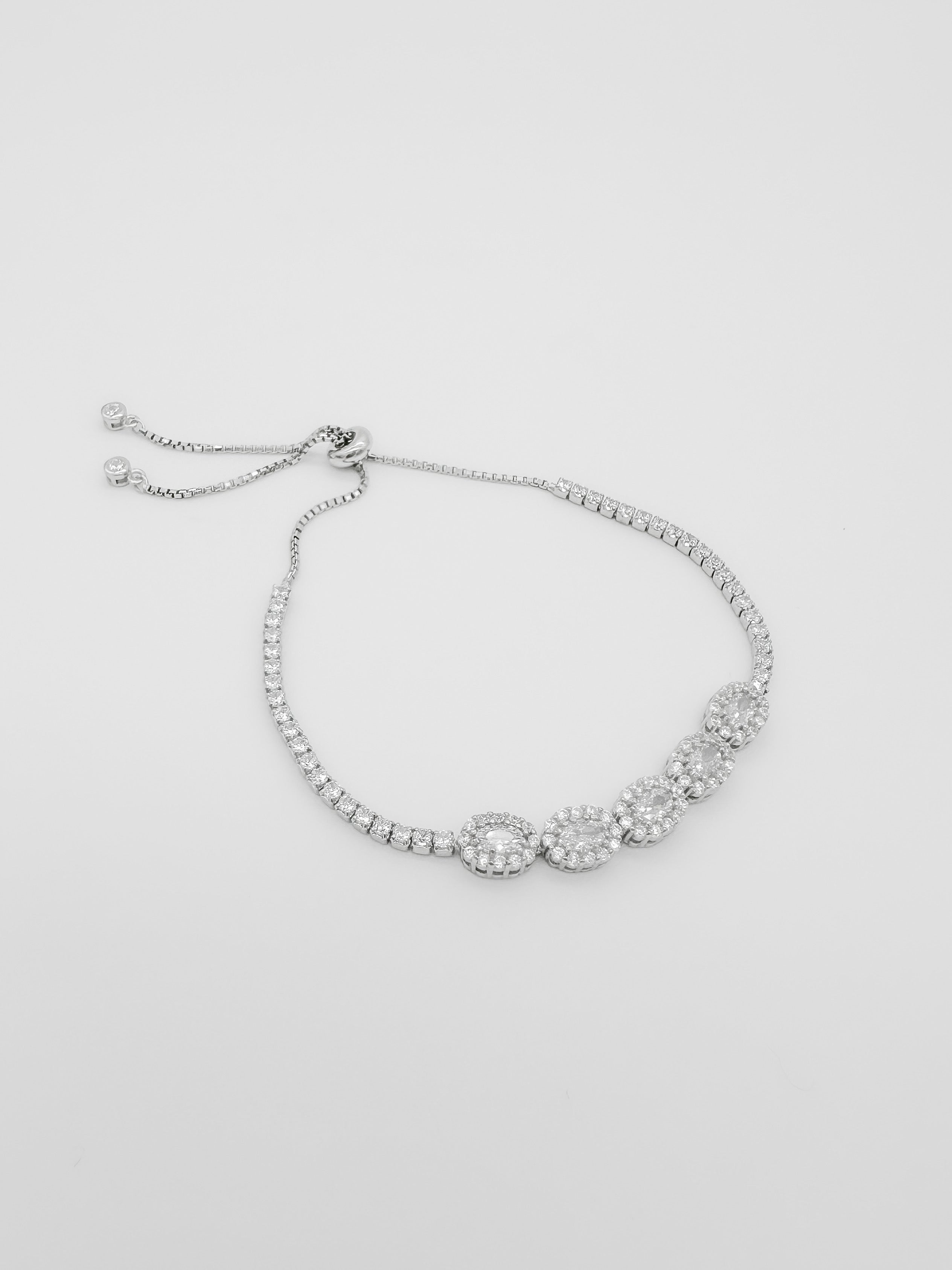 Pulsera 5 Ovalos de Plata
