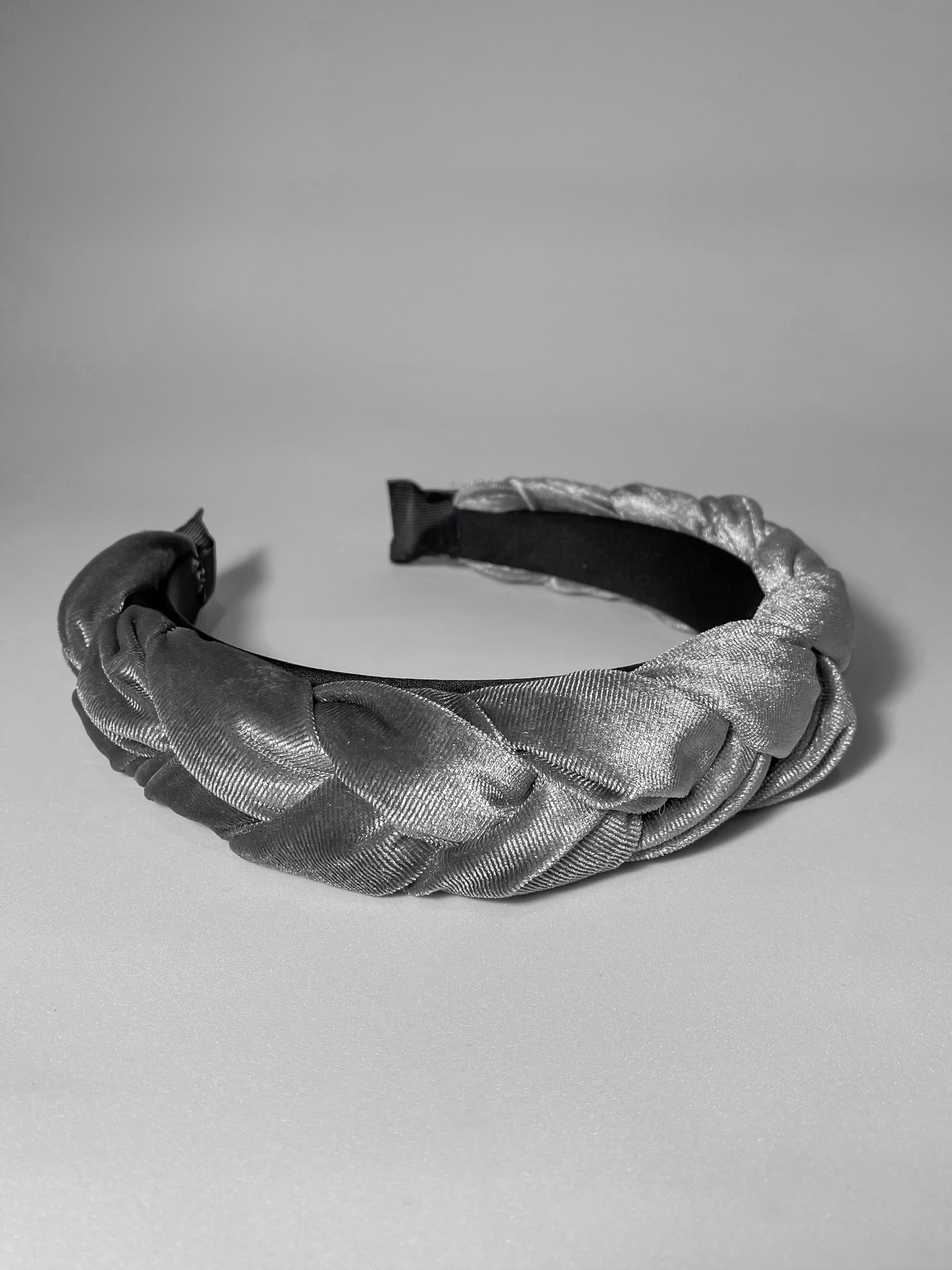 Diadema Trenza Gris