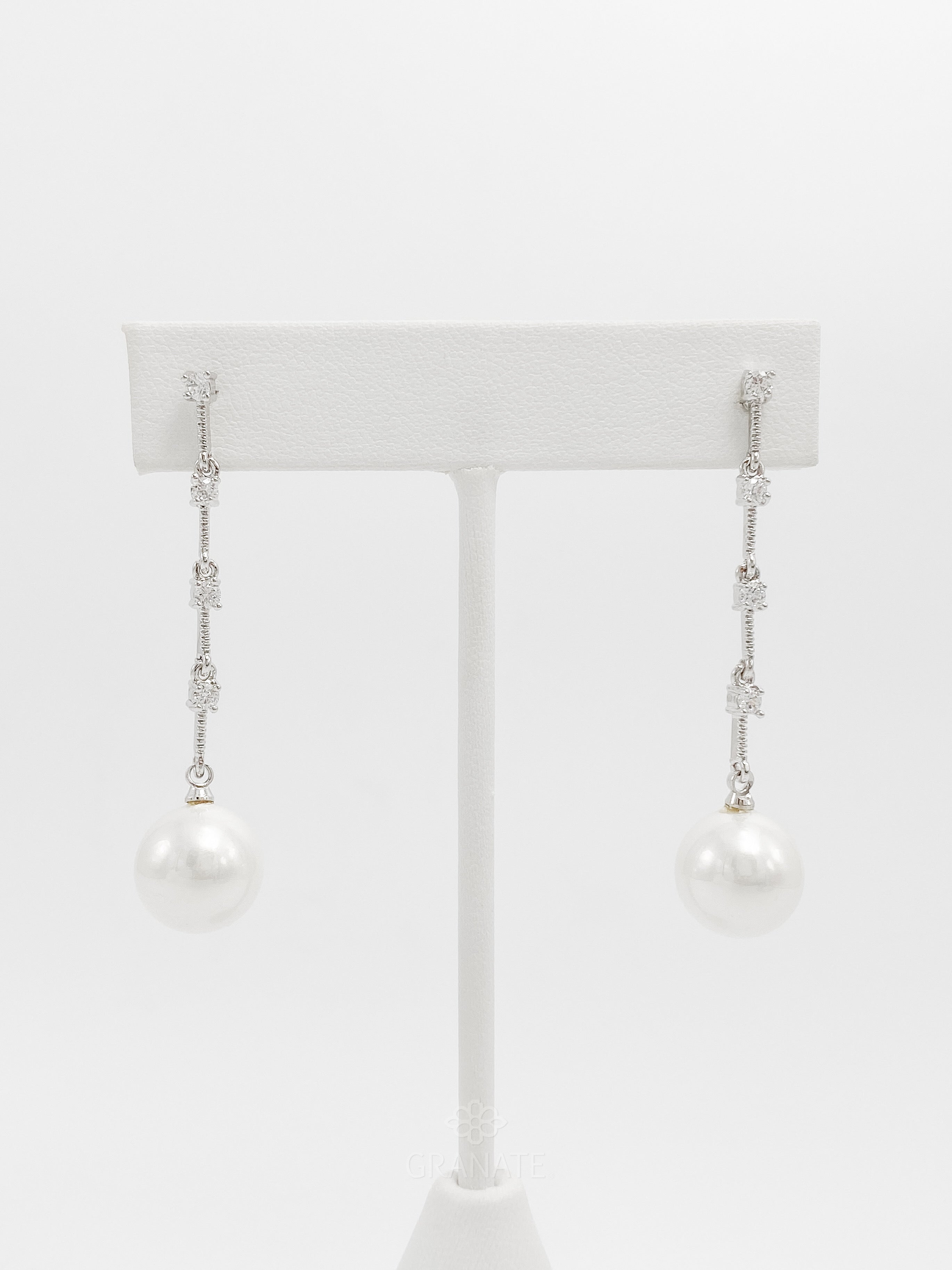 Aretes Largo Perla