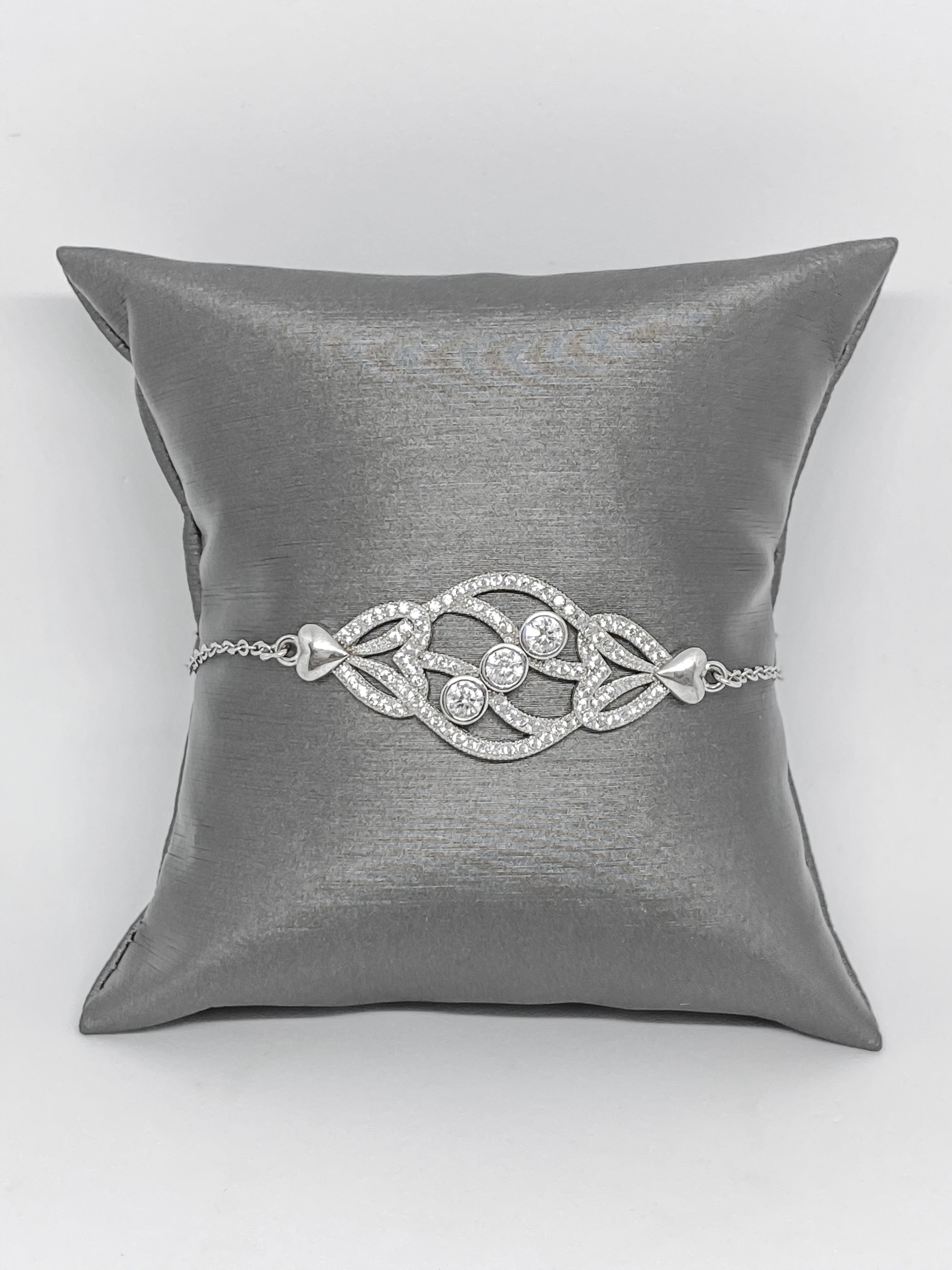 Pulsera Doble Corazón Entrelazado
