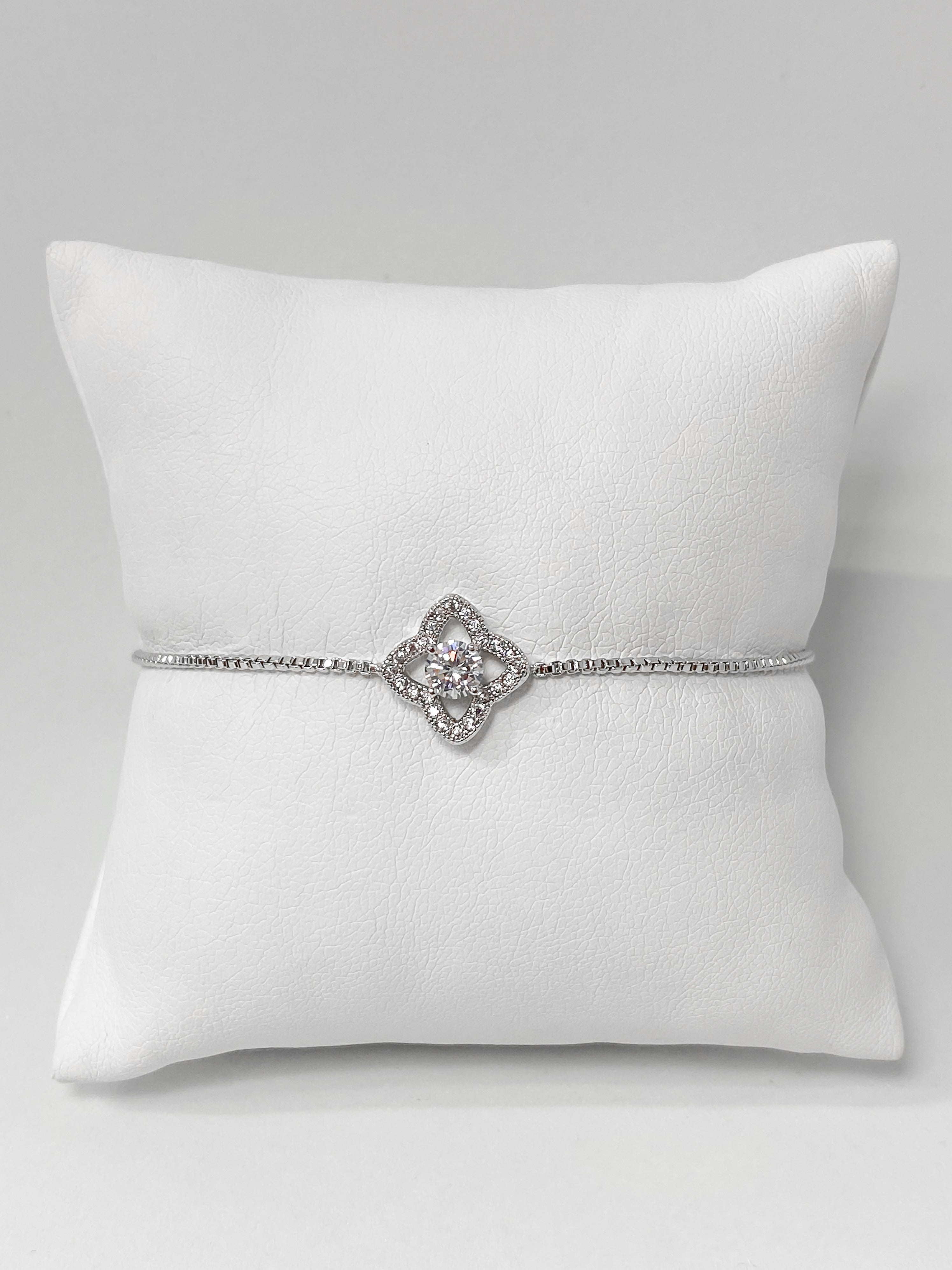 Pulsera Flor Zirconias