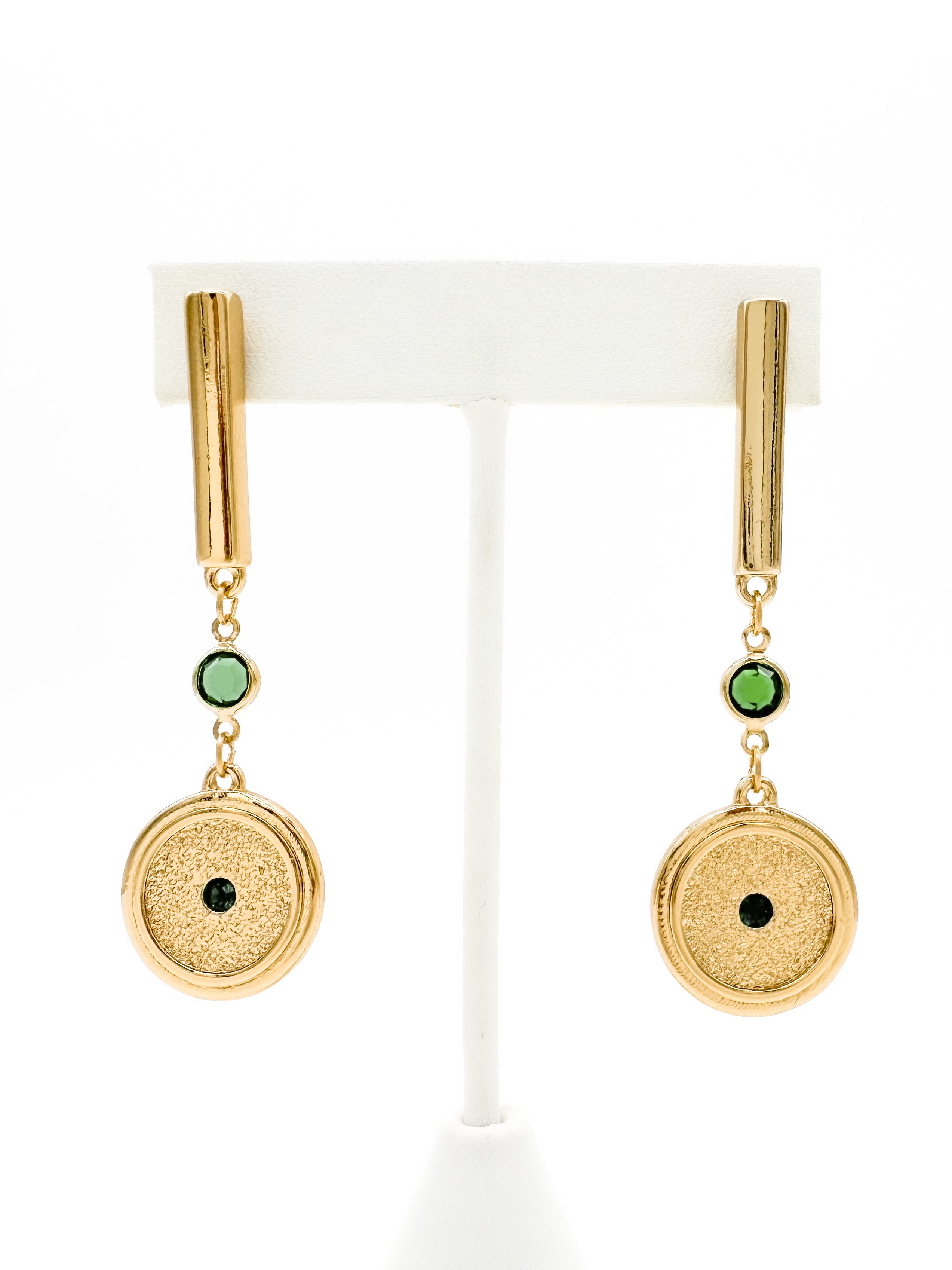 Aretes Largos Verde