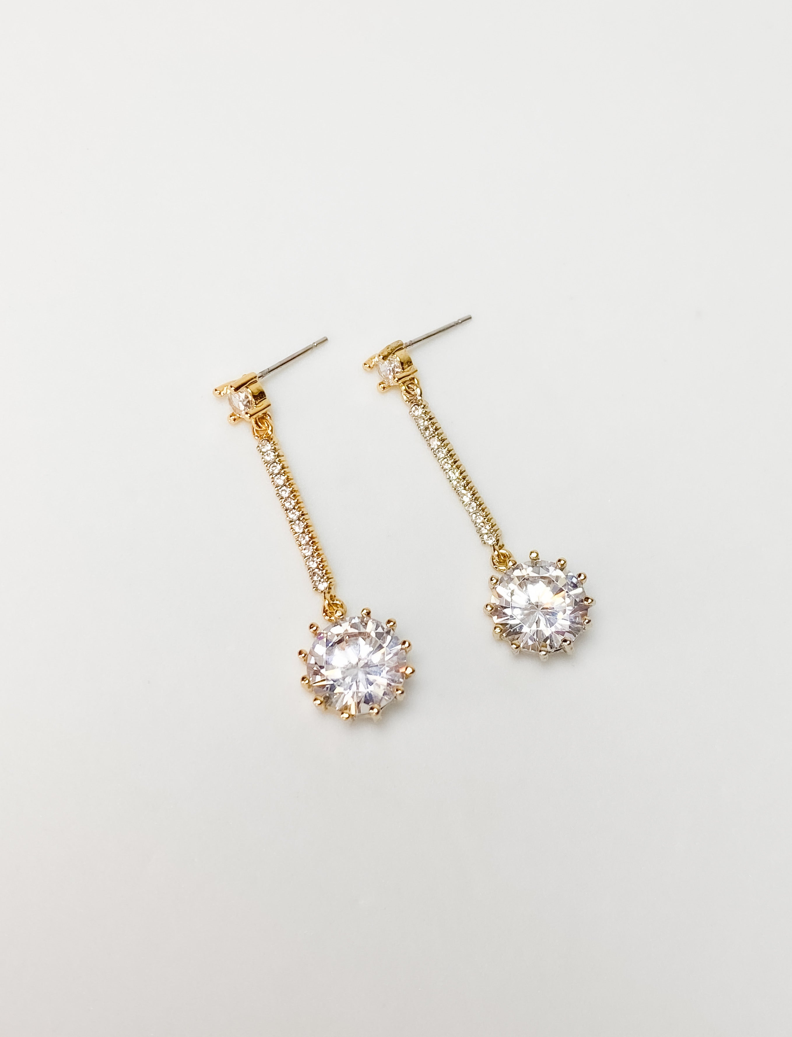 Aretes Barra y Zirconia