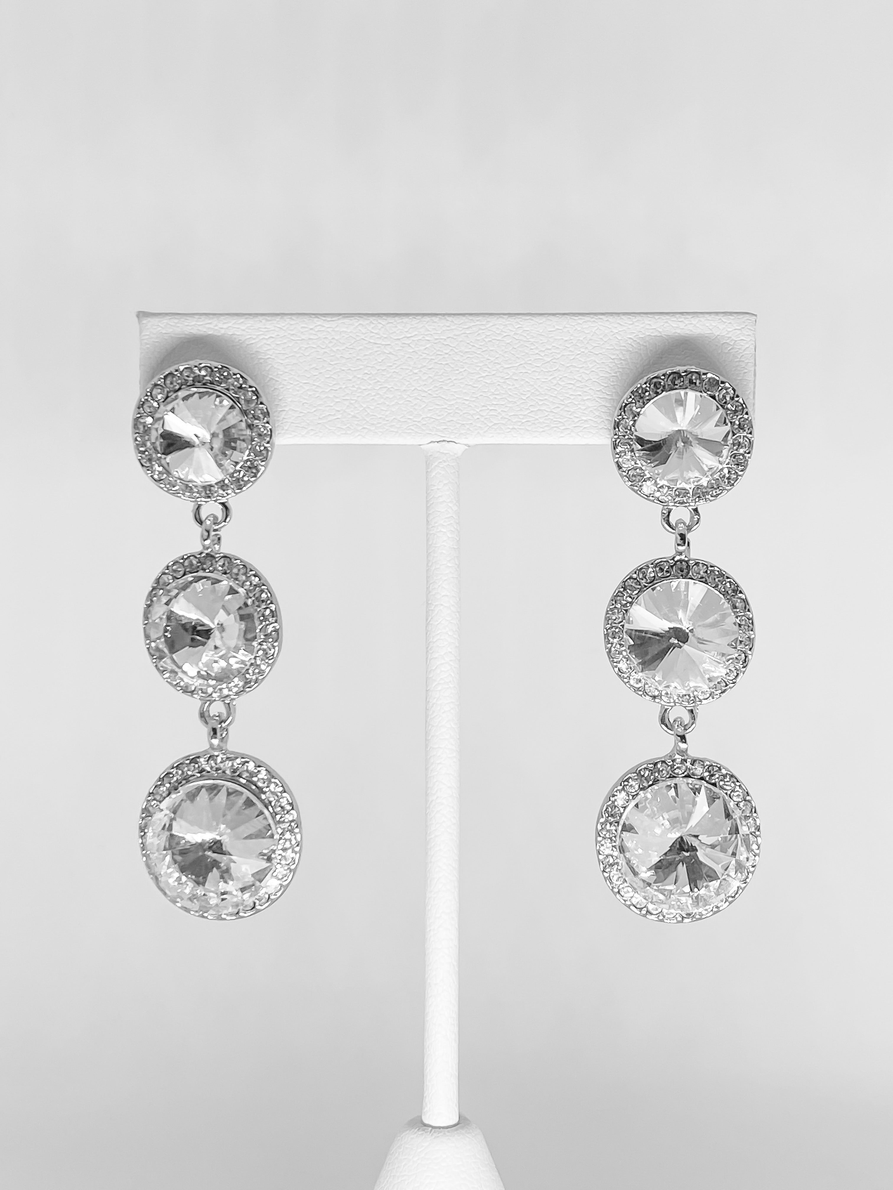 Aretes Redondos Plateados