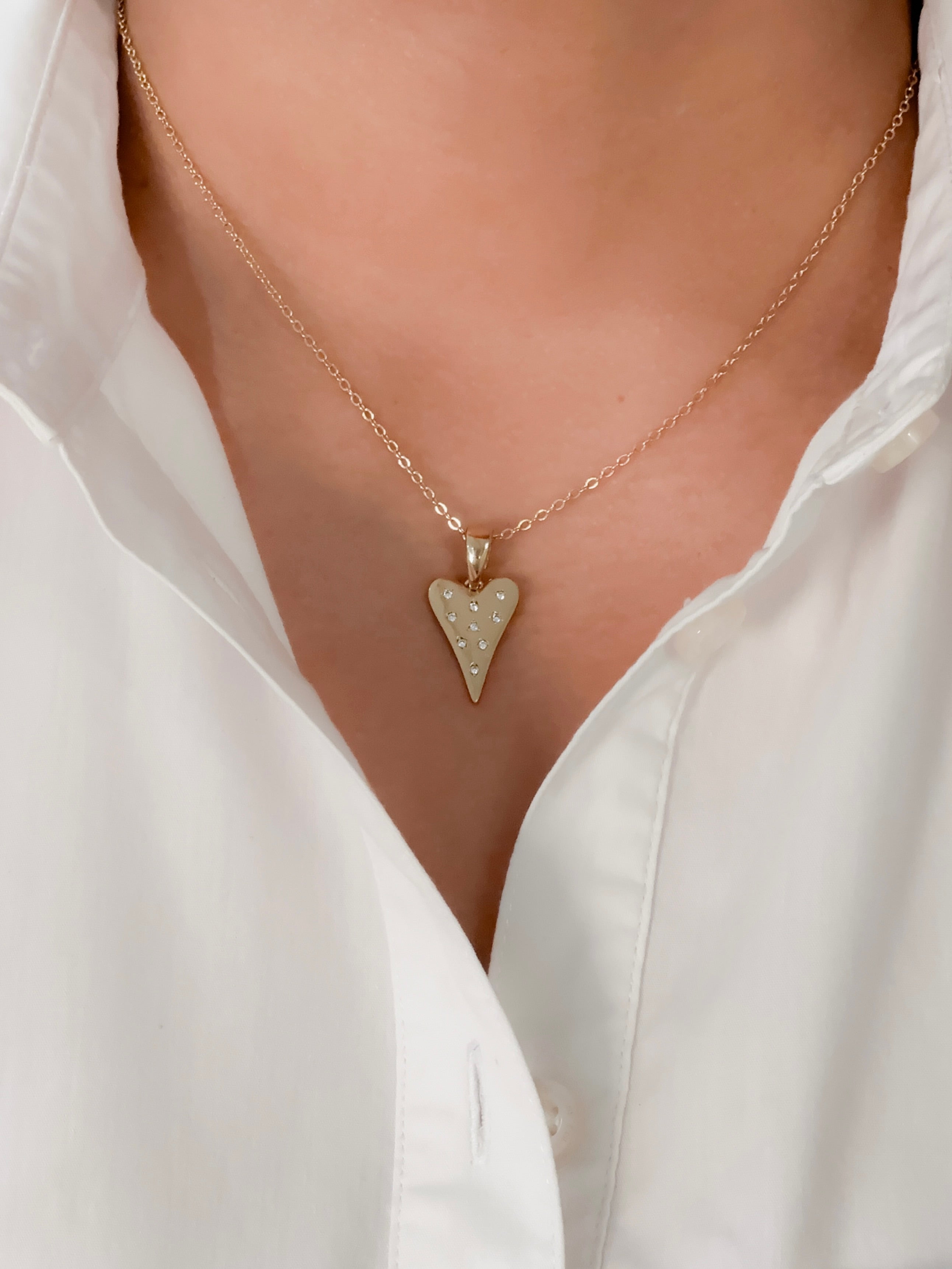 Collar Corazón Zirconias