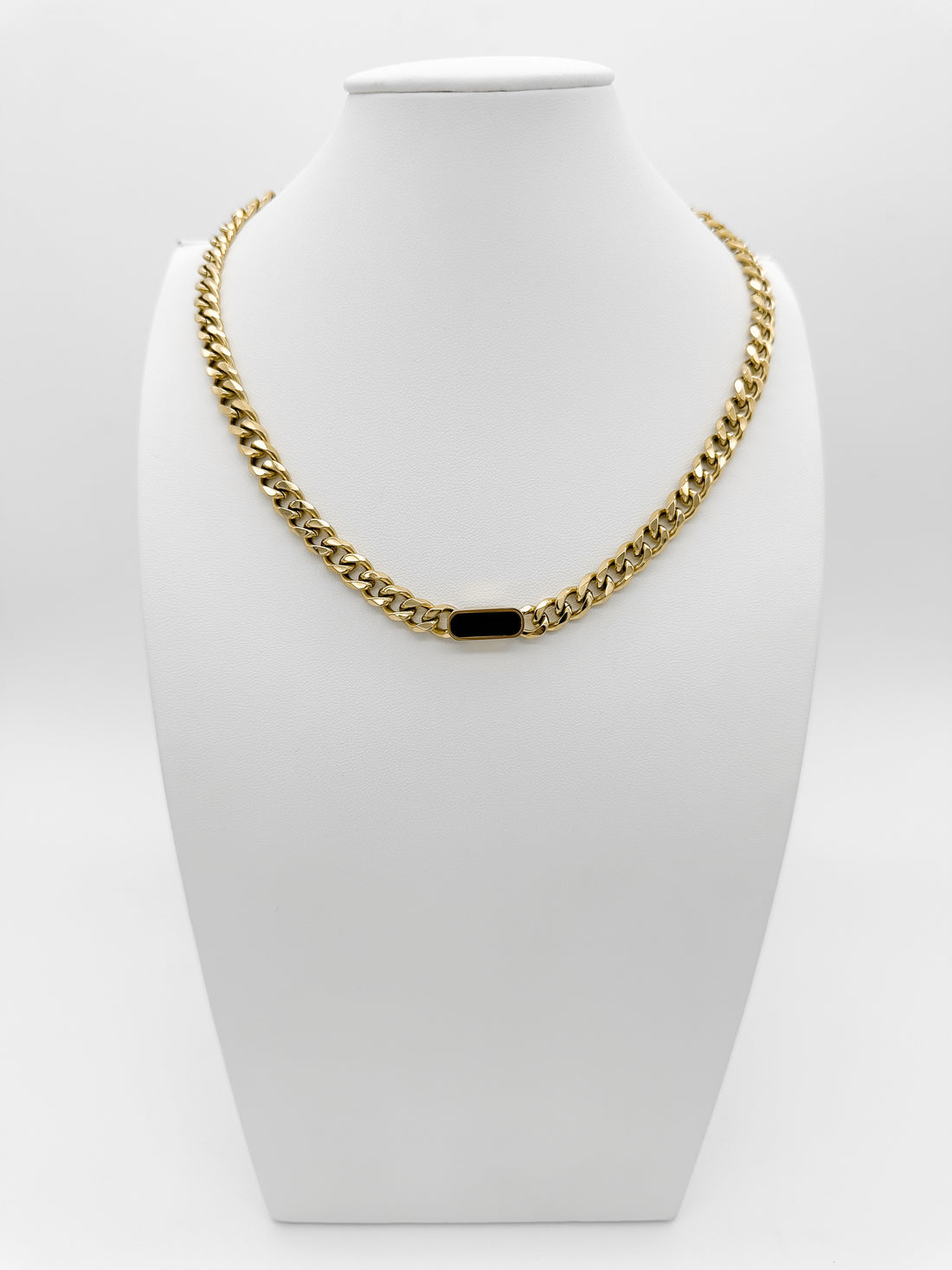 Collar Corto Eslabones y Ovalo - Varios Colores